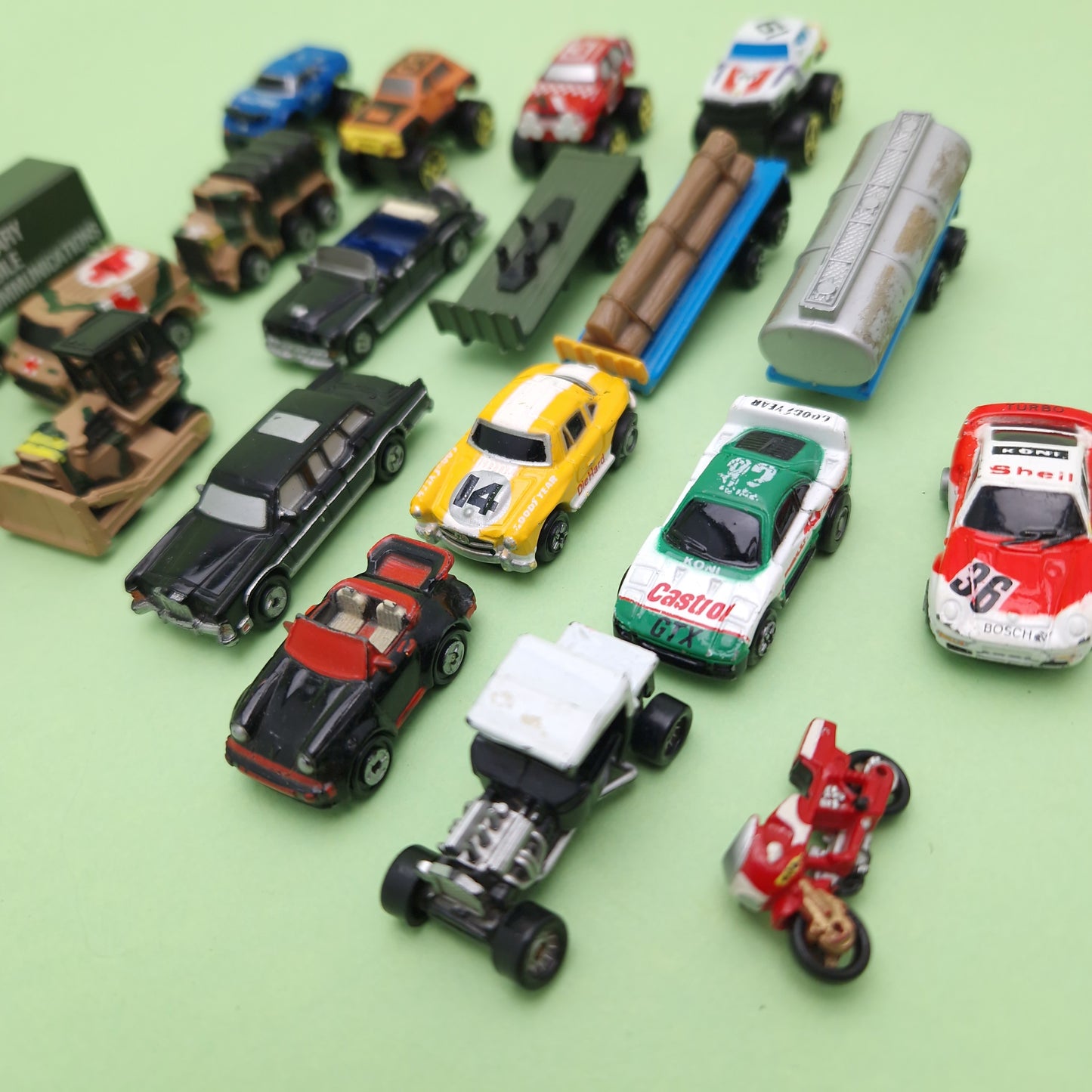 MICRO MACHINES ARMY TOWN TRUCKS & SPARES BUNDLE Vintage ☆ 90s Original Galoob