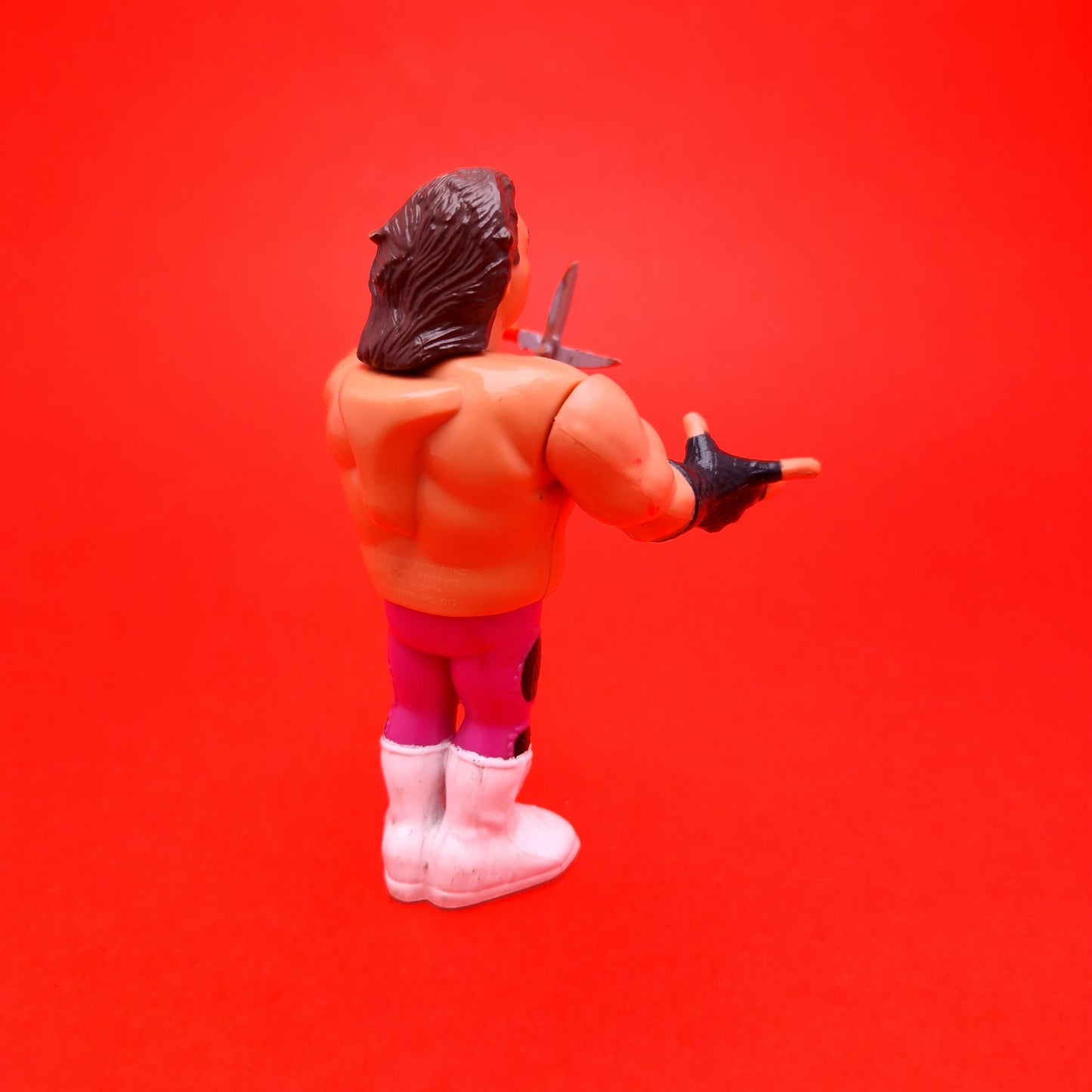 WWF HASBRO BRUTUS THE BARBER BEEFCAKE & Shears Vintage Wrestling Figure ☆ Original 90s Series 1