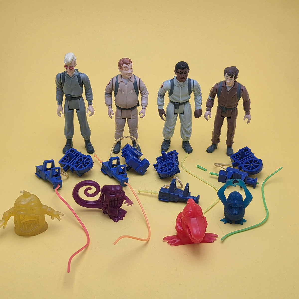 GHOSTBUSTERS ☆ ORIGINAL SET OF 4 Vintage Figure ☆ Loose 80s Kenner Complete