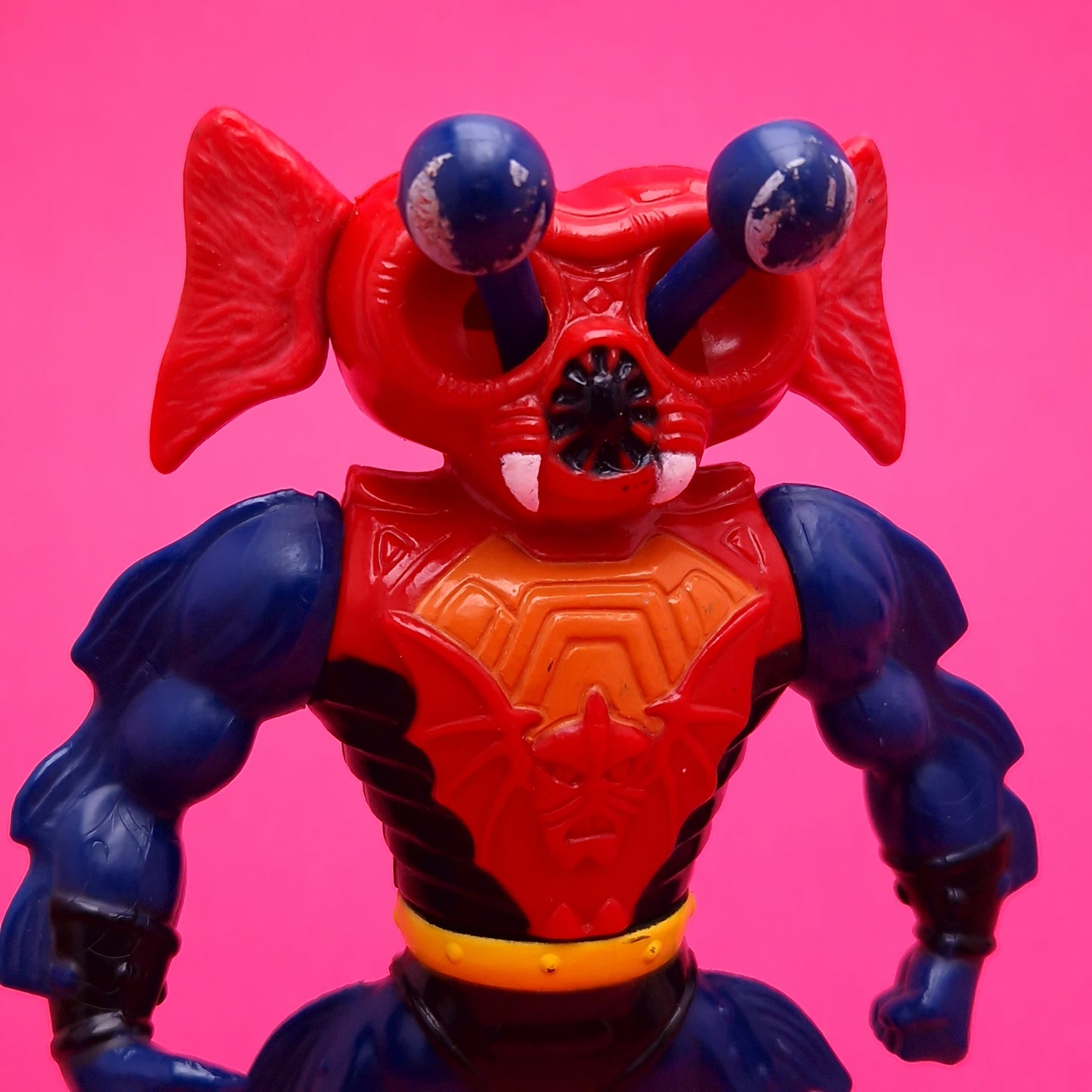 MASTERS OF THE UNIVERSE ☆ SPAIN Congost RARE Variant MANTENNA Vintage Figure ☆ MOTU Loose 80s Mattel