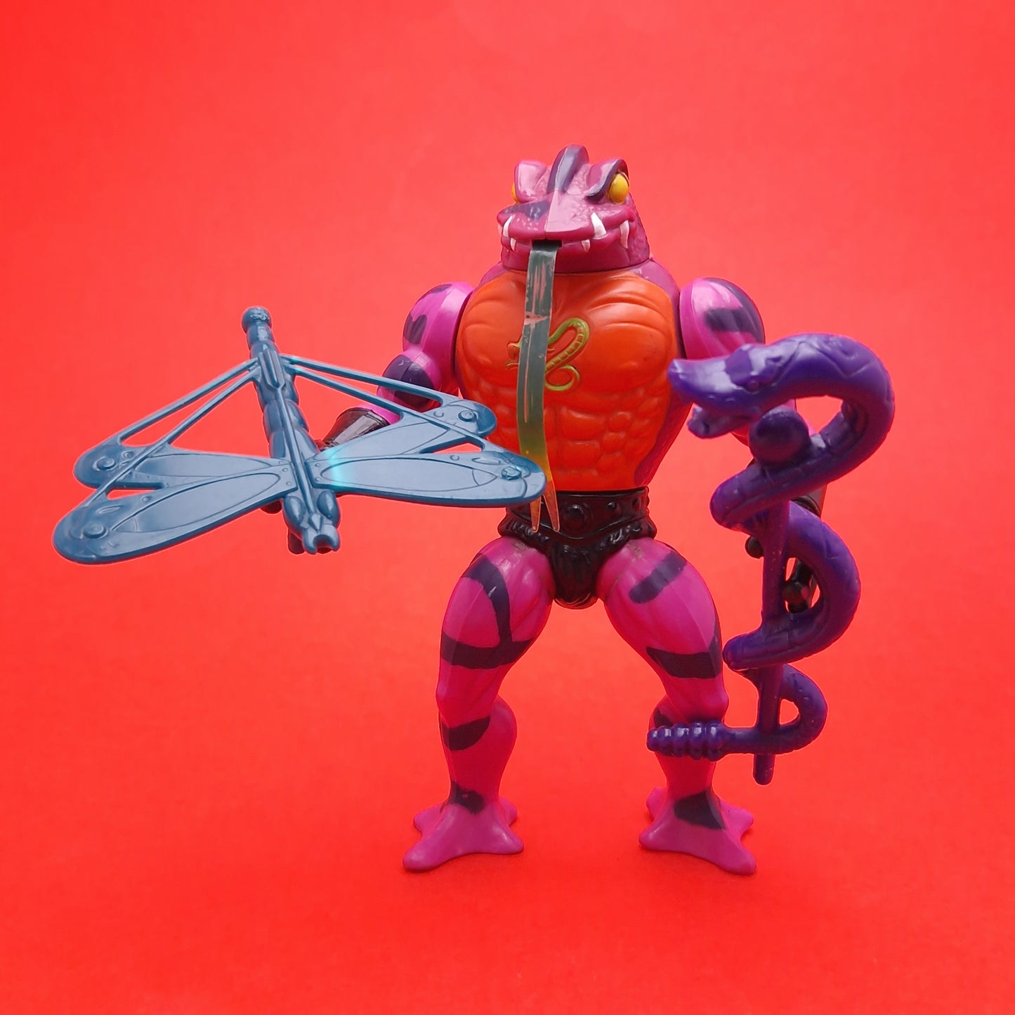 MASTERS OF THE UNIVERSE ☆ TUNG LASHOR Vintage Figure ☆ MOTU Loose 80s Mattel Original