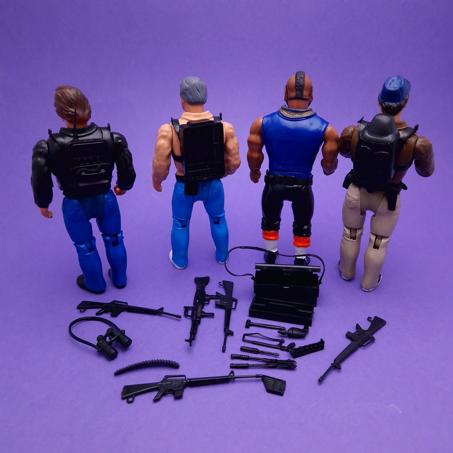 THE A-TEAM ☆ MURDOCK HANNIBAL BA FACE Action Figure Vintage ☆ Loose Galoob