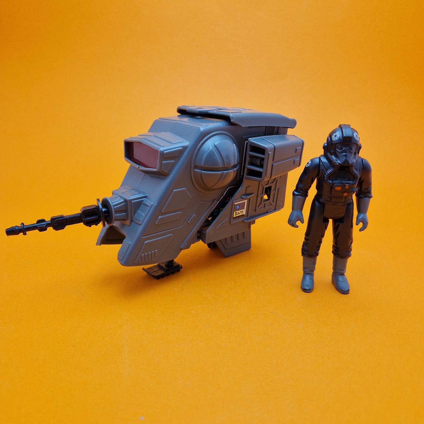 STAR WARS ☆ INT-4 TIE FIGHTER PILOT Mini Rig Vintage Figure ☆ Original ROTJ Kenner