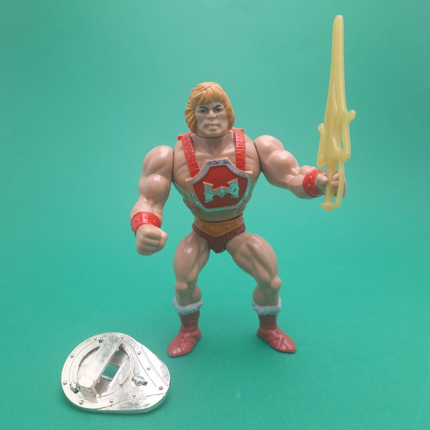 MASTERS OF THE UNIVERSE ☆ THUNDER PUNCH HE-MAN Vintage Figure ☆ MOTU Loose 80s Mattel