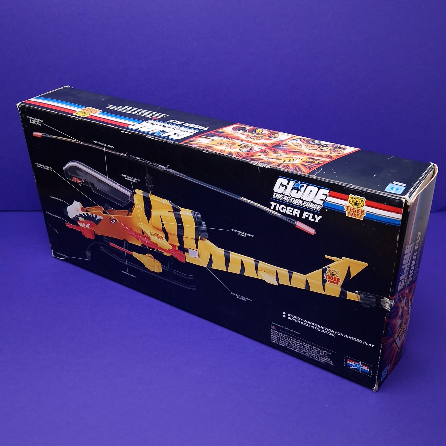G.I.JOE ☆ TIGER FLY Vehicle WILD BILL / RECONDO Figure ☆ Boxed ACTION FORCE Hasbro 1988