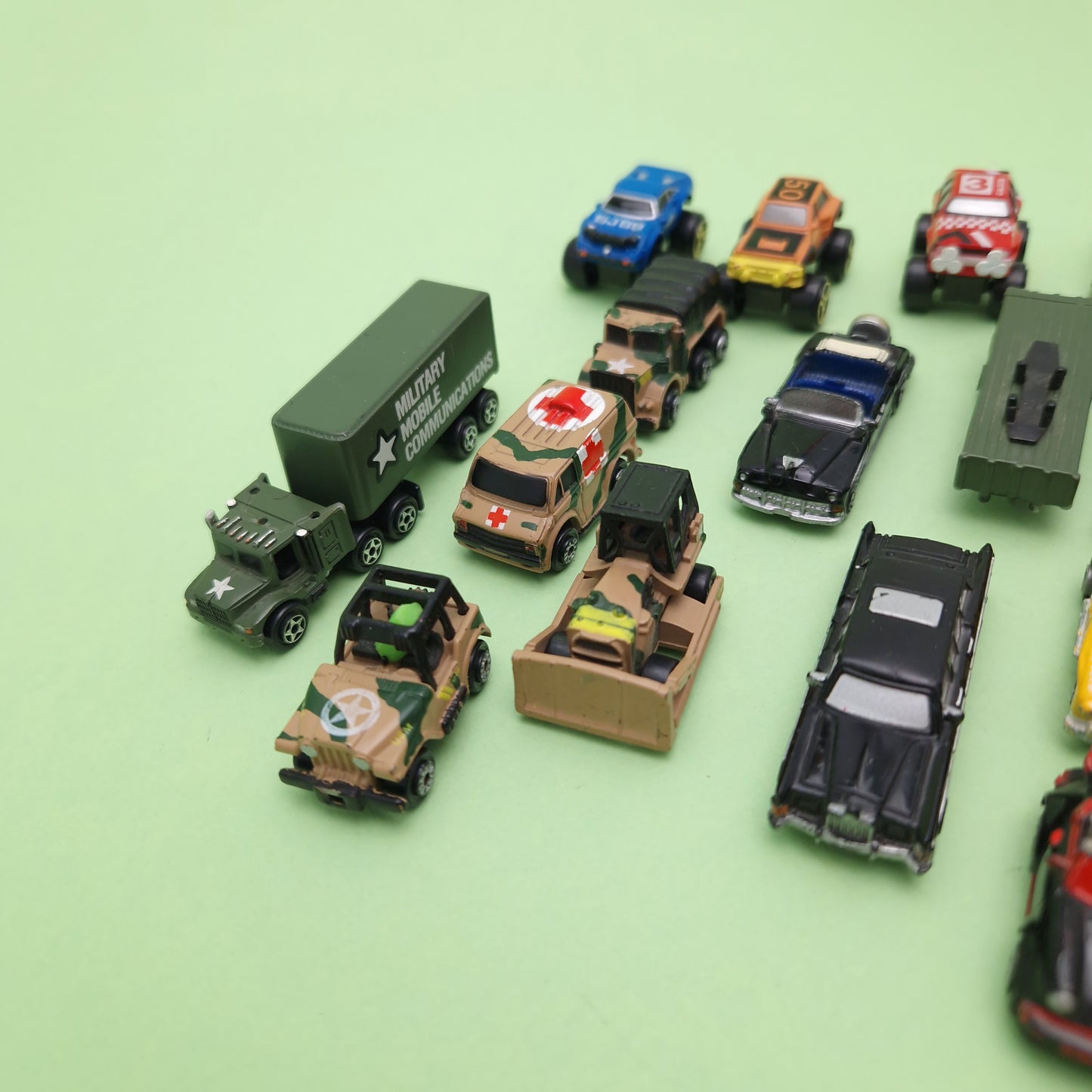 MICRO MACHINES ARMY TOWN TRUCKS & SPARES BUNDLE Vintage ☆ 90s Original Galoob