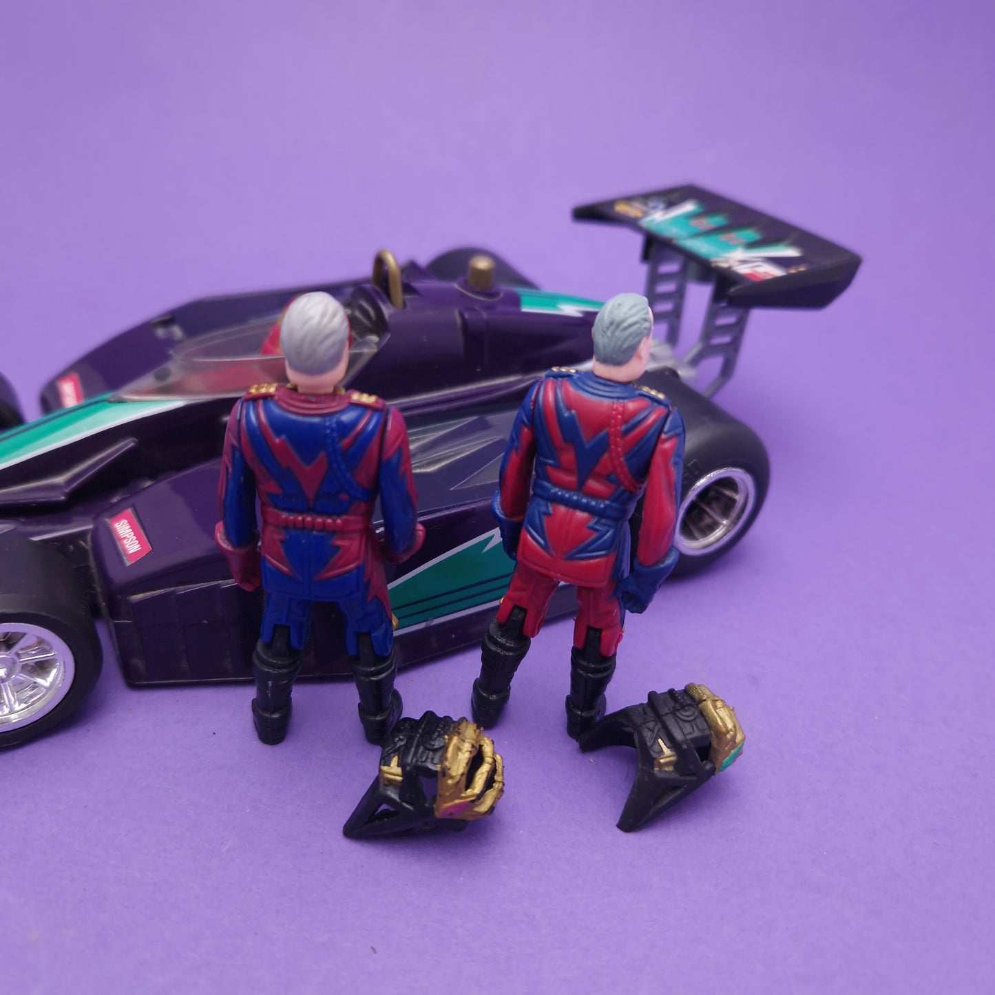 M.A.S.K ☆ BUZZARD MILES & MAX MAYHEM Complete Vintage Figure Vehicle ☆ MASK Kenner 80s Loose