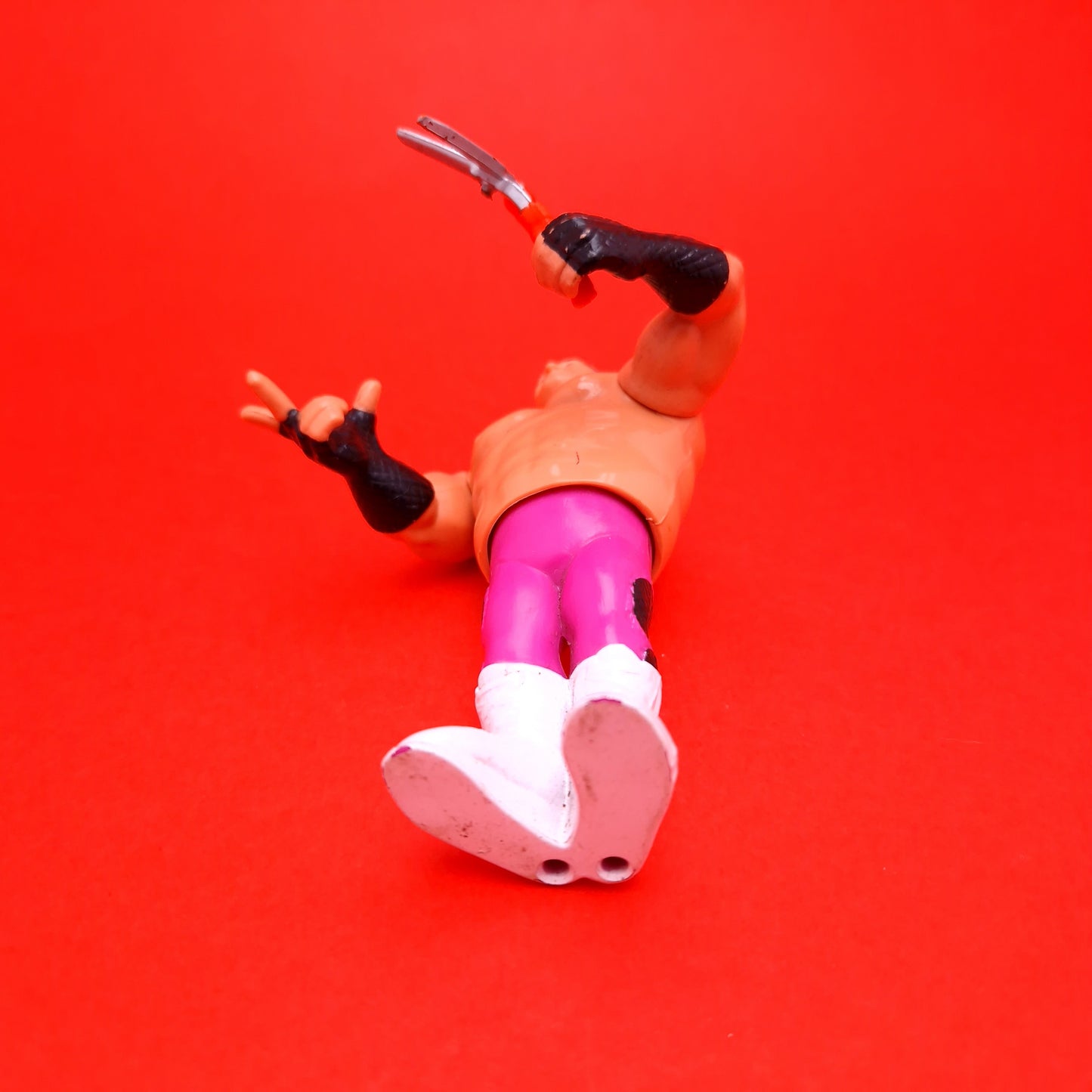WWF HASBRO BRUTUS THE BARBER BEEFCAKE & Shears Vintage Wrestling Figure ☆ Original 90s Series 1