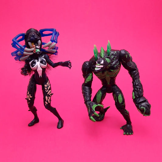 SPIDER-MAN ANIMATED SERIES ☆ BLACK SEA BRIDE OF VENOM Action Figure ☆ Marvel Loose Toybiz 90s