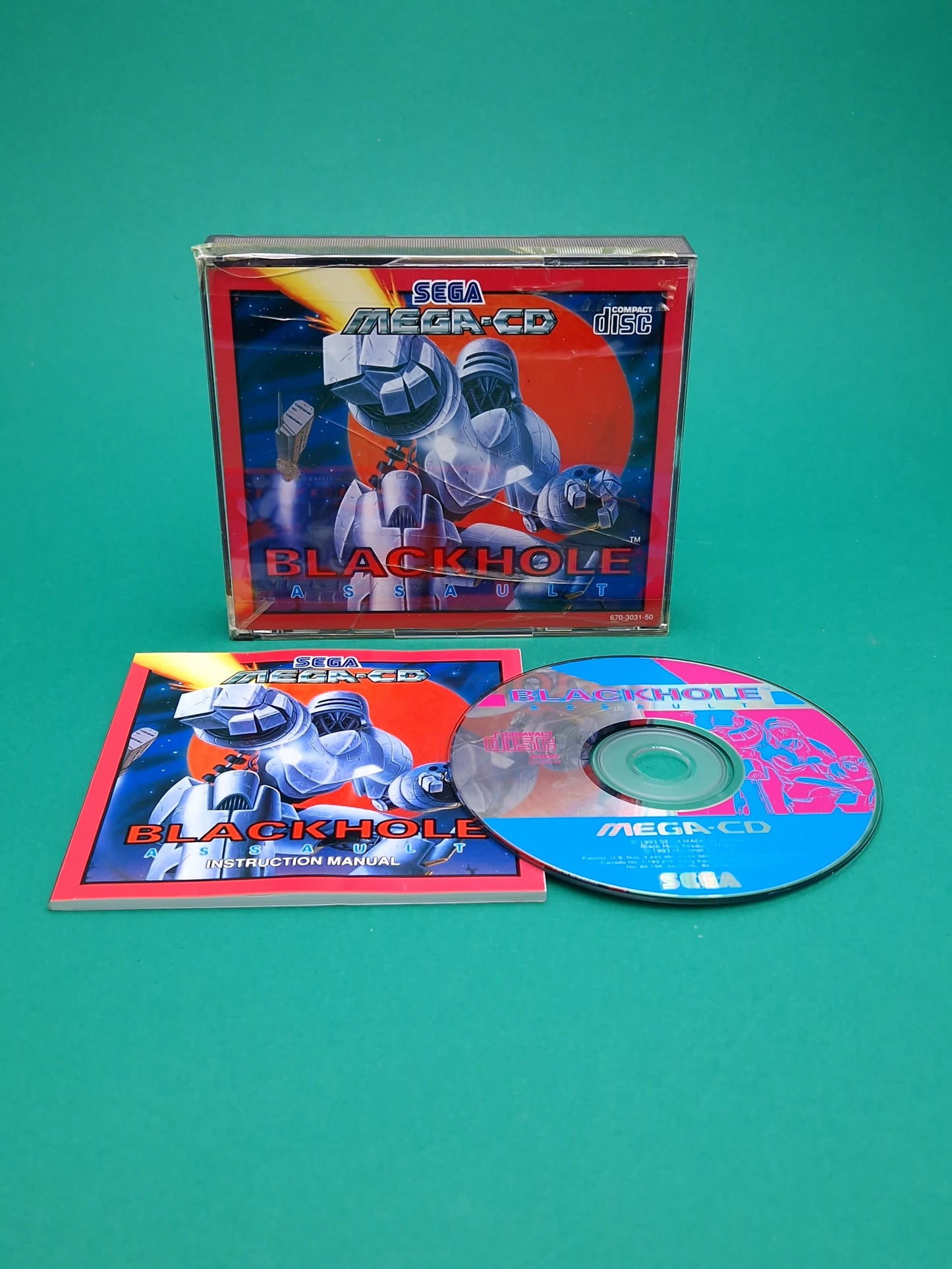 SEGA MEGA-CD ☆ BLACKHOLE ☆ Disc Vintage Retro Game Boxed & Complete PAL