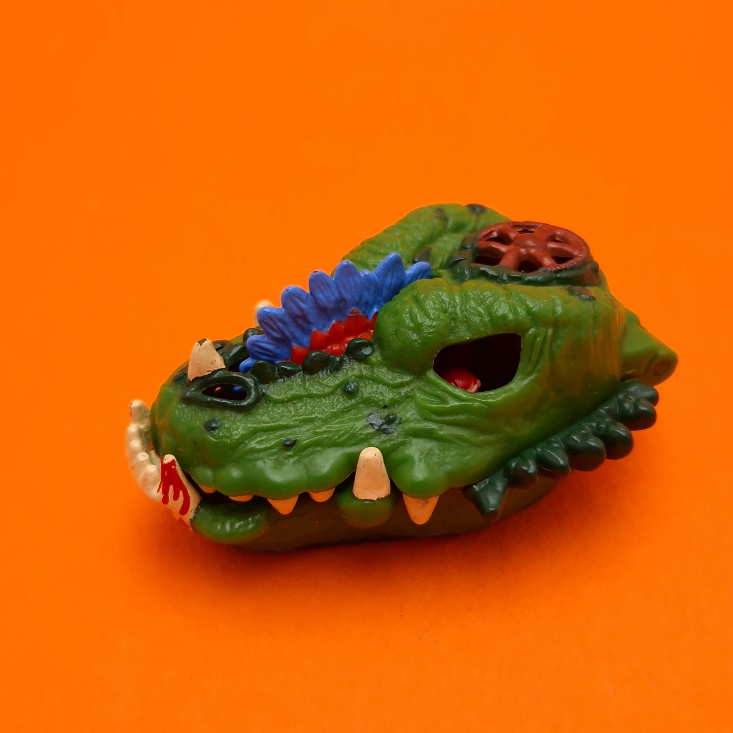 MIGHTY MAX ☆ VERSUS KRONOSAUR Horror Heads Vintage Figure Playset ☆ Complete Loose