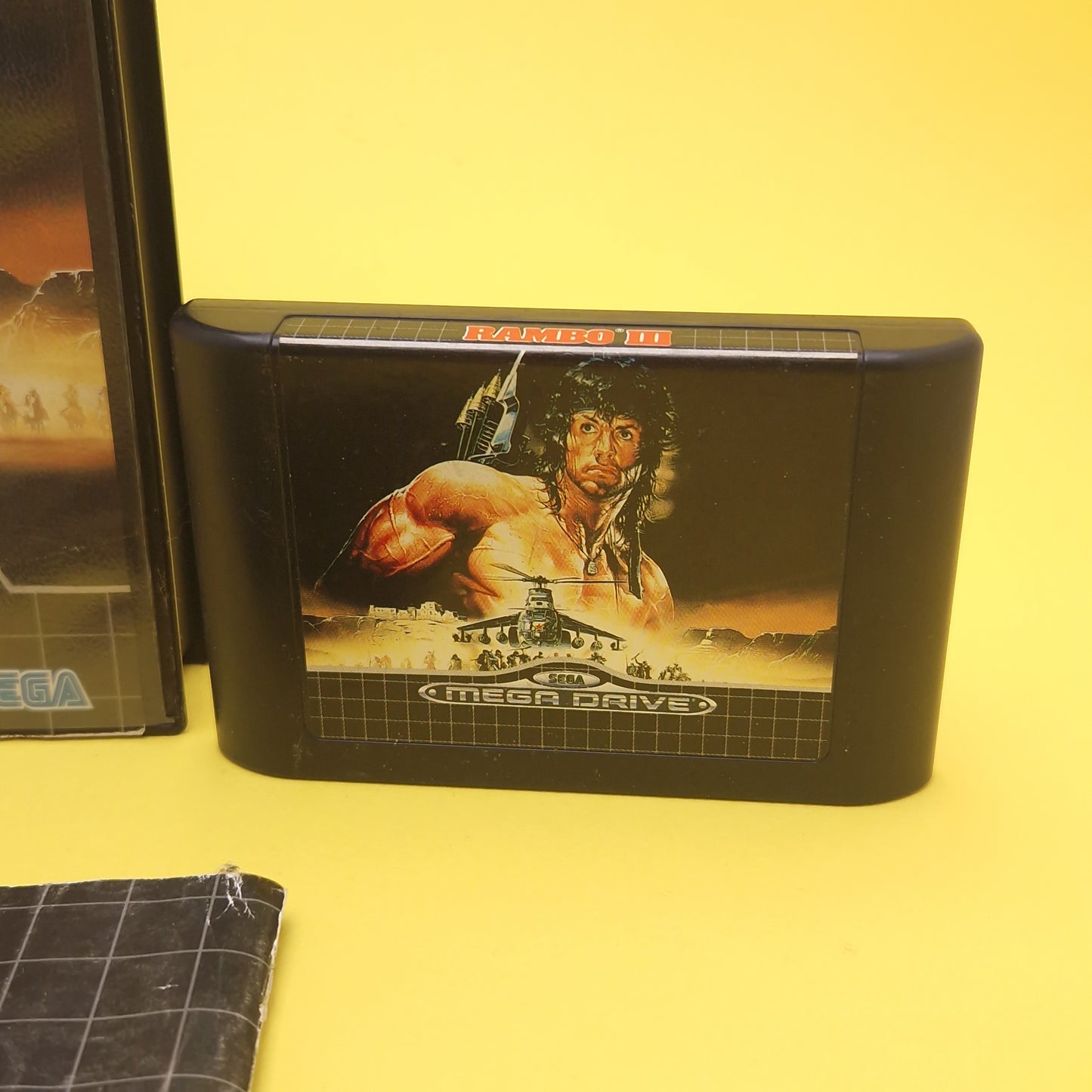 SEGA MEGA DRIVE ☆ RAMBO 3 ☆ Vintage Retro Game Manual Boxed
