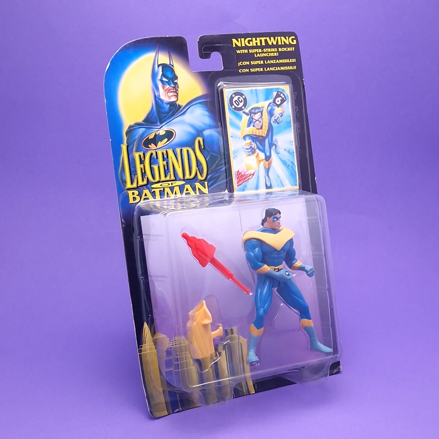 LEGENDS OF BATMAN NIGHTWING Vintage Figure ☆ MOC Original Sealed Carded Kenner