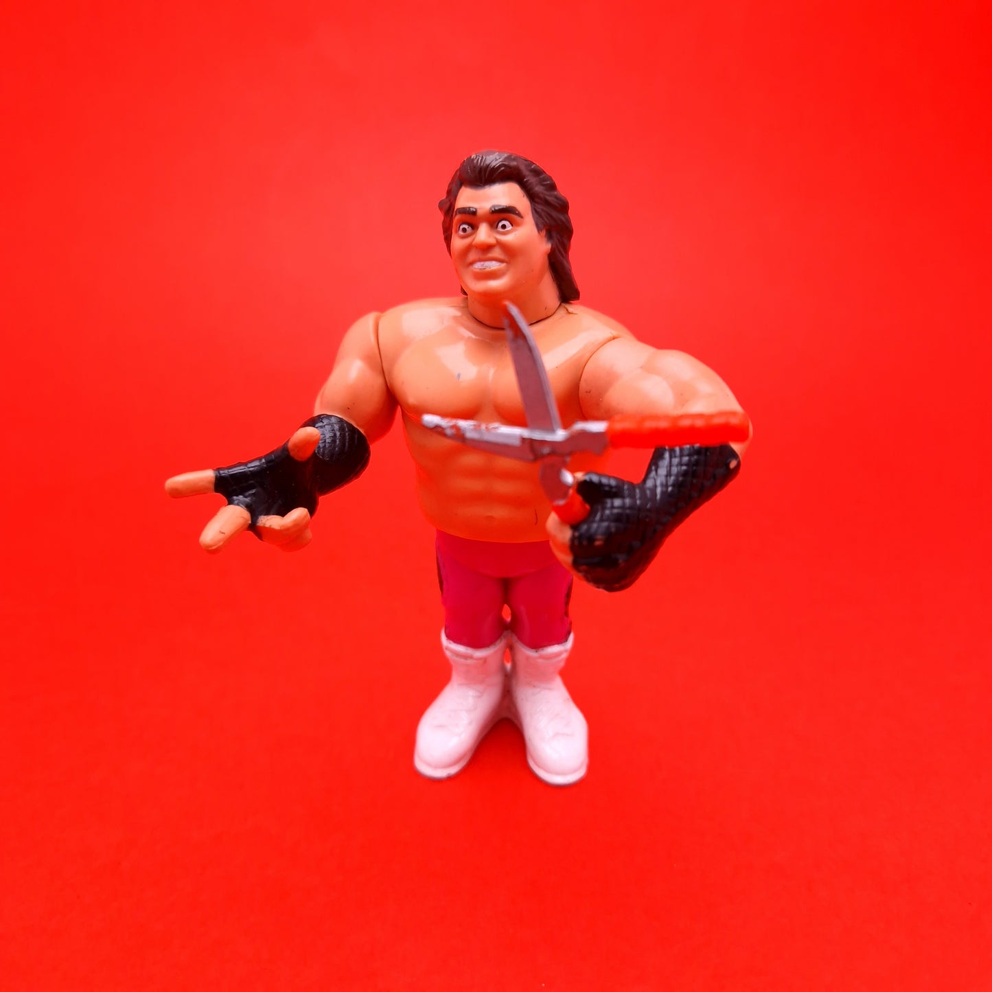WWF HASBRO BRUTUS THE BARBER BEEFCAKE & Shears Vintage Wrestling Figure ☆ Original 90s Series 1
