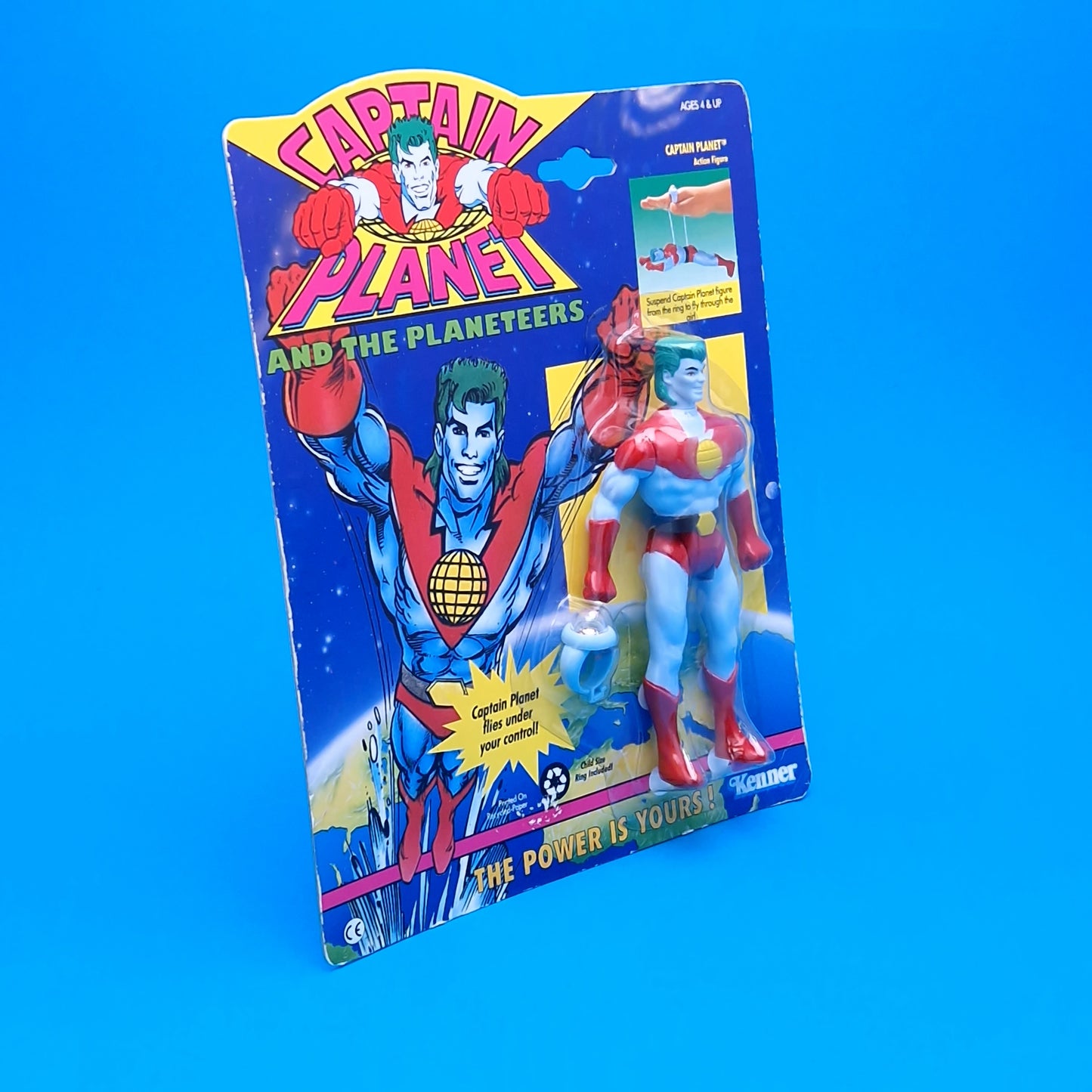 CAPTAIN PLANET ☆ ORIGINAL Action Figure ☆ Vintage MOC Sealed Carded Kenner