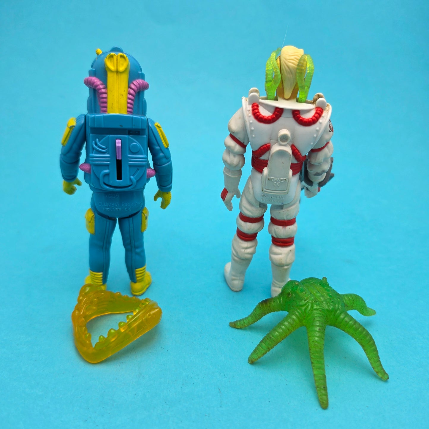 GHOSTBUSTERS ☆ RAY STANTZ EGON SPENGLER SUPER FRIGHT FEATURES Vintage Figure ☆ 80s Kenner
