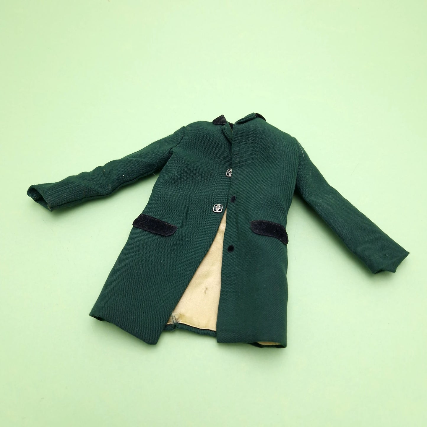 CAPTAIN ACTION ☆ THE GREEN HORNET Jacket Costume Uniform for Figure ☆ Loose IDEAL 1966