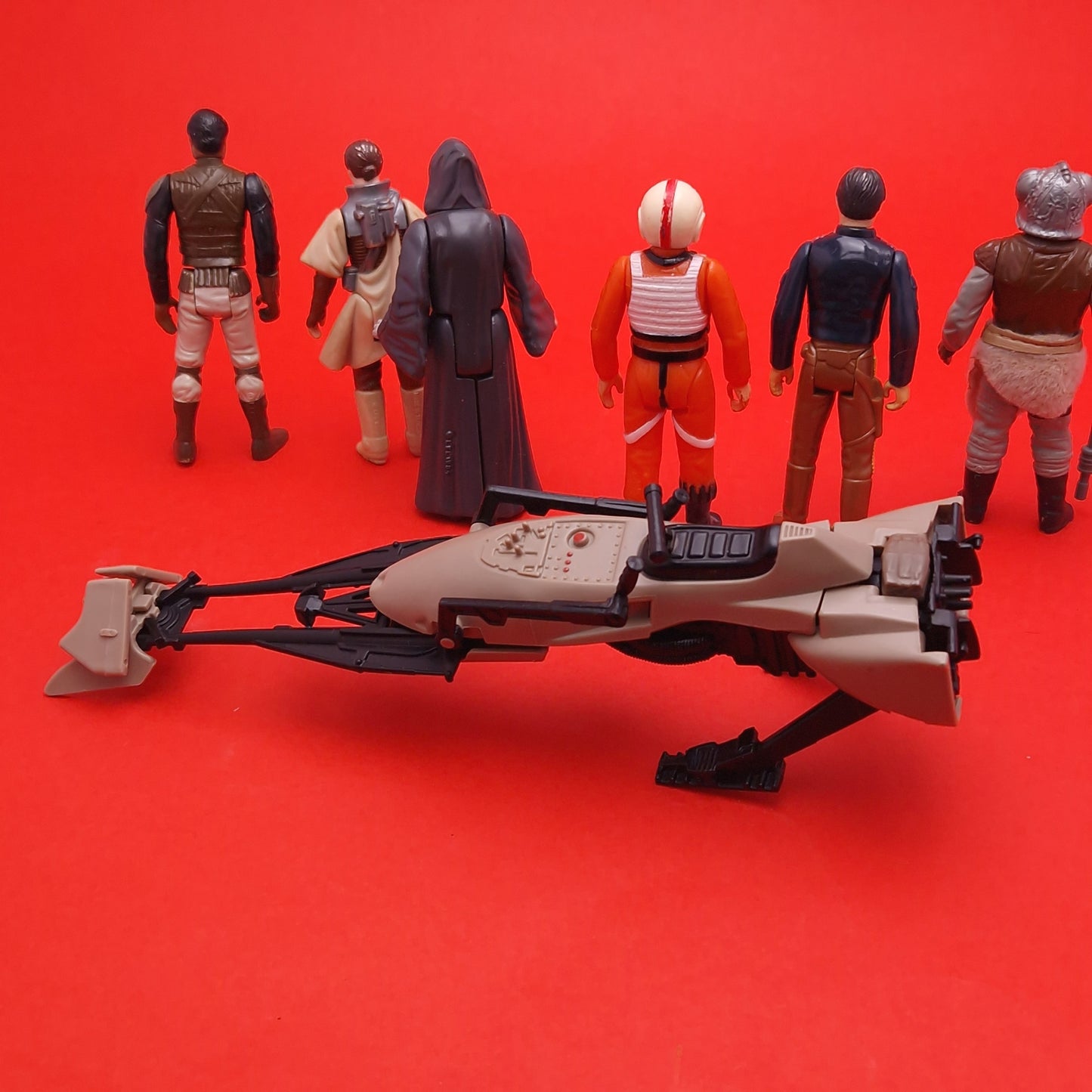 STAR WARS VINTAGE ☆ 6x BUNDLE X-WING PILOT LUKE HAN SOLO EMPEROR Figures ☆ Kenner 80s