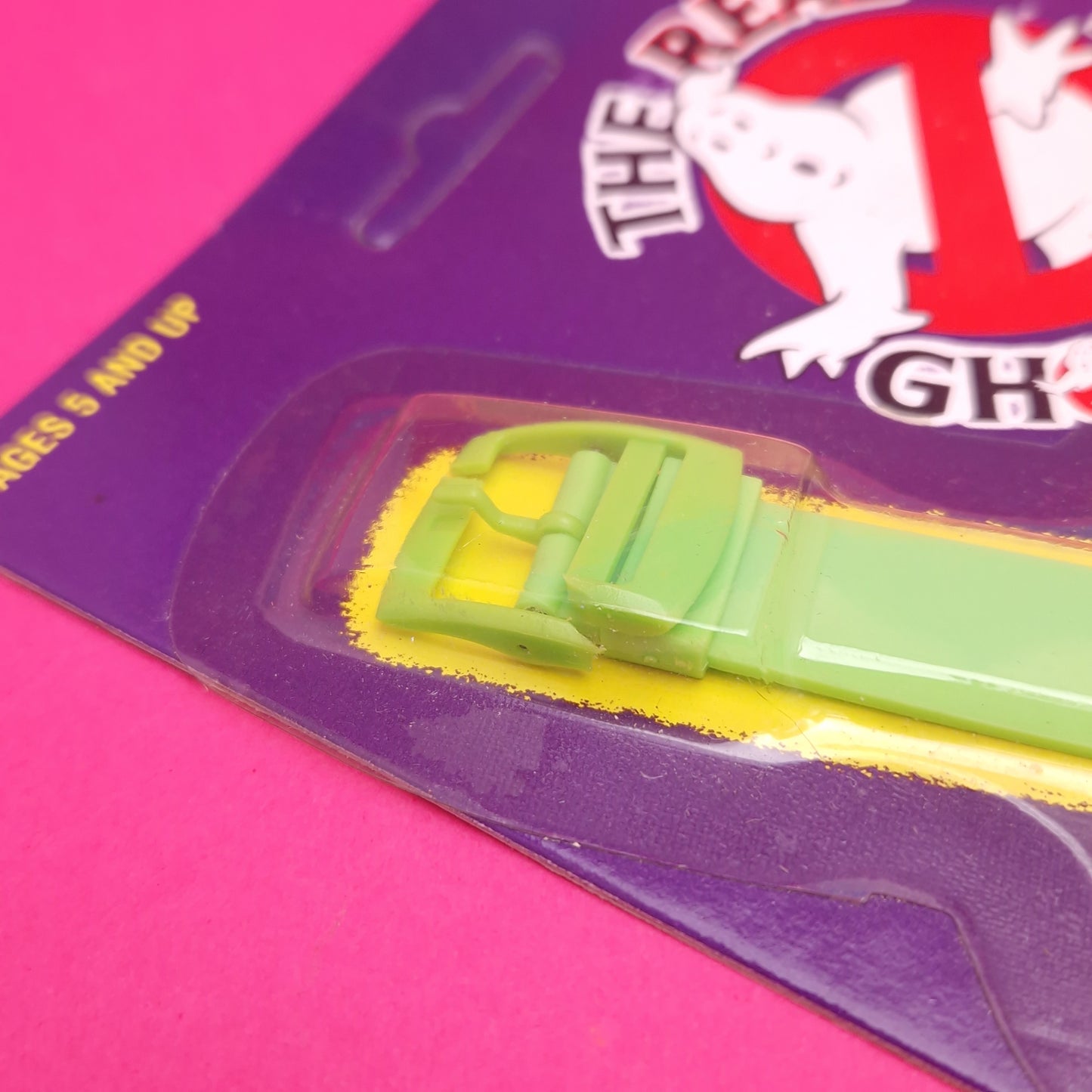 GHOSTBUSTERS ☆ THE GREEN GHOST SLIMER Watch Vintage ☆ CARDED Hope 80s