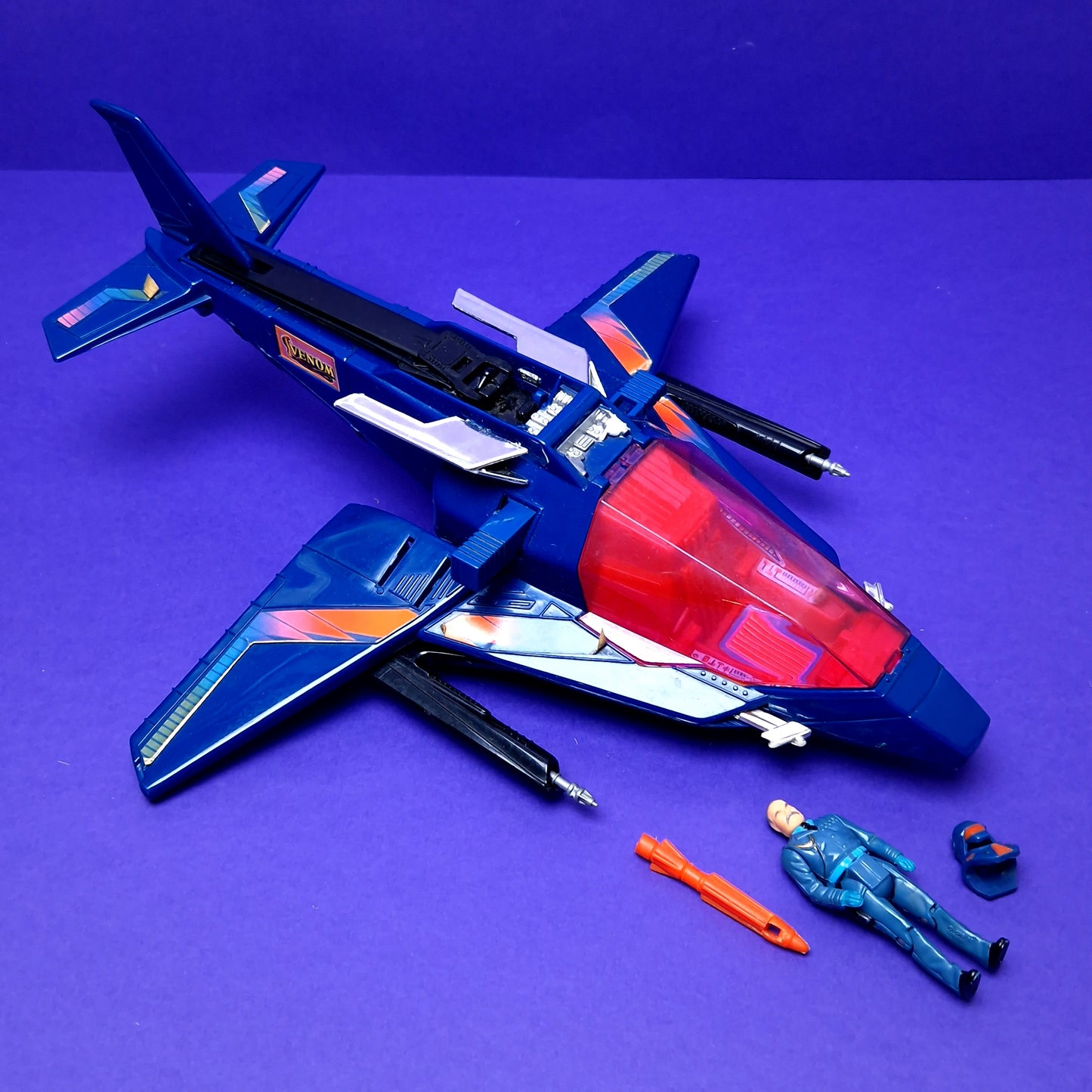 M.A.S.K ☆ SWITCHBLADE Miles Mayhem ☆ BOXED INNER TRAY COMPLETE Vintage MASK Kenner 80s Euro Box