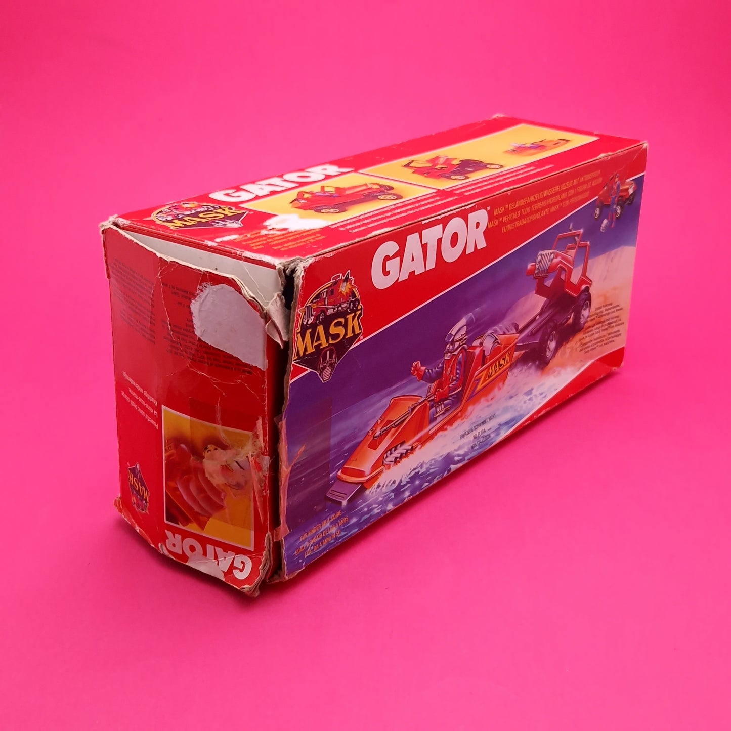 M.A.S.K ☆ GATOR DUSTY HAYES Figure Vehicle ☆ COMPLETE BOXED Vintage Kenner 80s