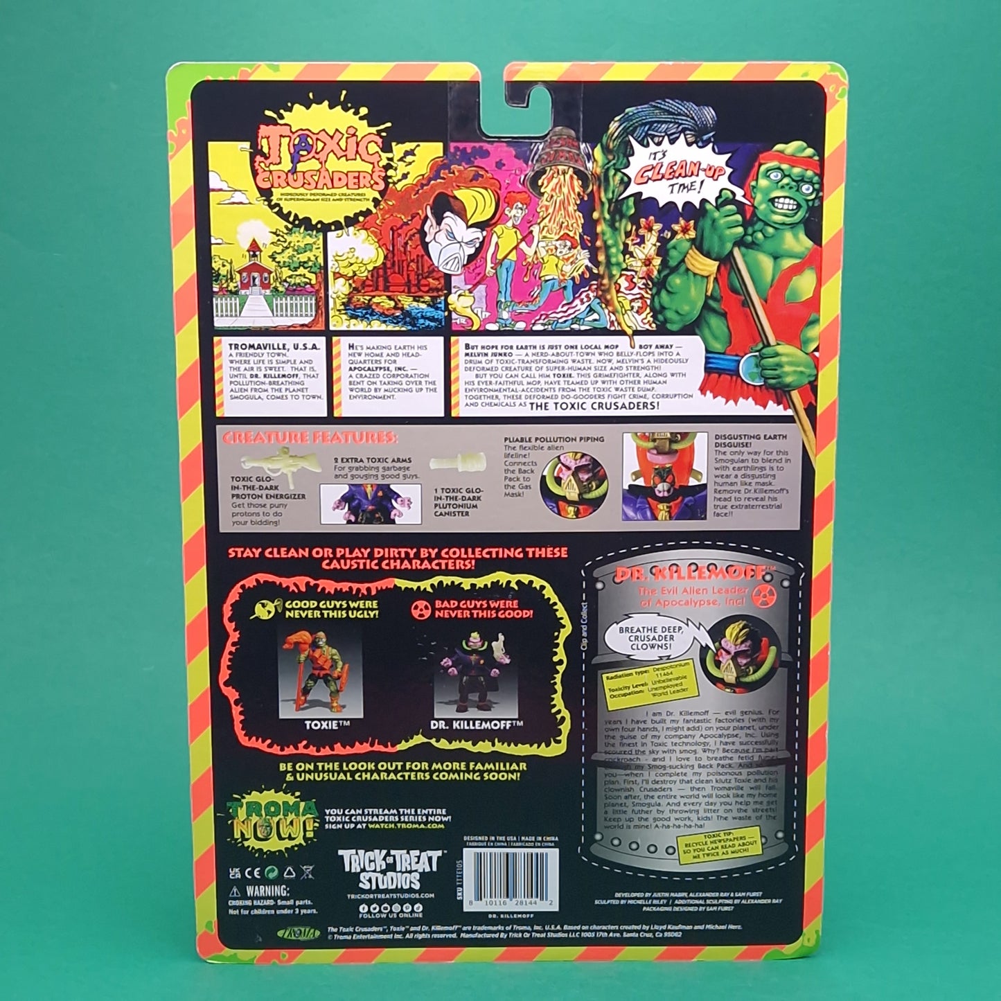 TOXIC CRUSDERS ☆ DR KILLEMOFF Action Figure ☆ Avenger 5 inc Boxed Trick or Treat Studios 2024