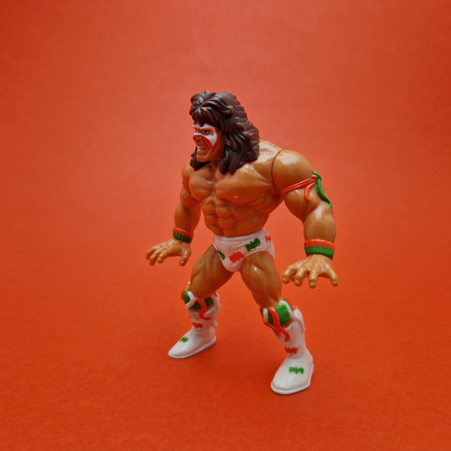 WWF HASBRO ☆ ULTIMATE WARRIOR Vintage Wrestling Figure ☆ Original 90s Series 2