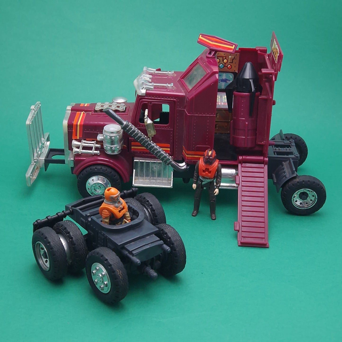 M.A.S.K ☆ RHINO Matt Trakker & Bruce Sato ☆ Loose Vintage MASK Kenner 80s