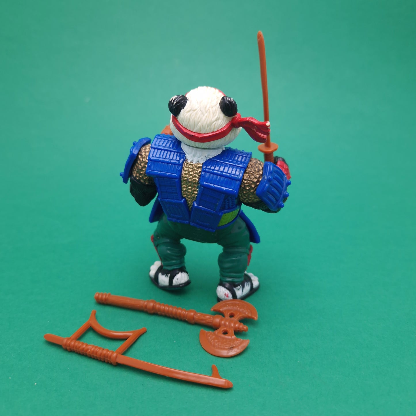 TEENAGE MUTANT NINJA TURTLES ☆ PANDA KHAN Vintage Action Figure ☆ 90s Loose