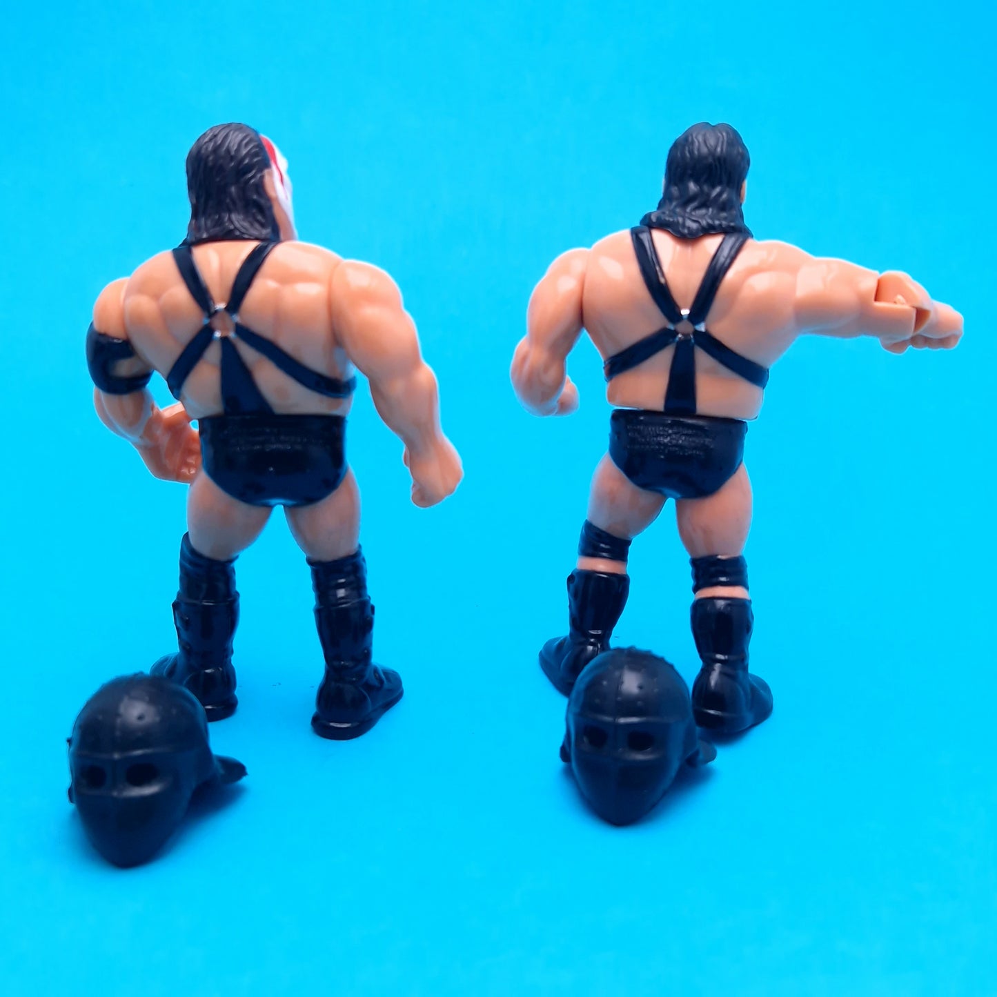 WWF HASBRO DEMOLITION CRUSH & SMASH HELMETS Tag Team Vintage Wrestling Figure ☆ Original 90s Series 2 MASKS