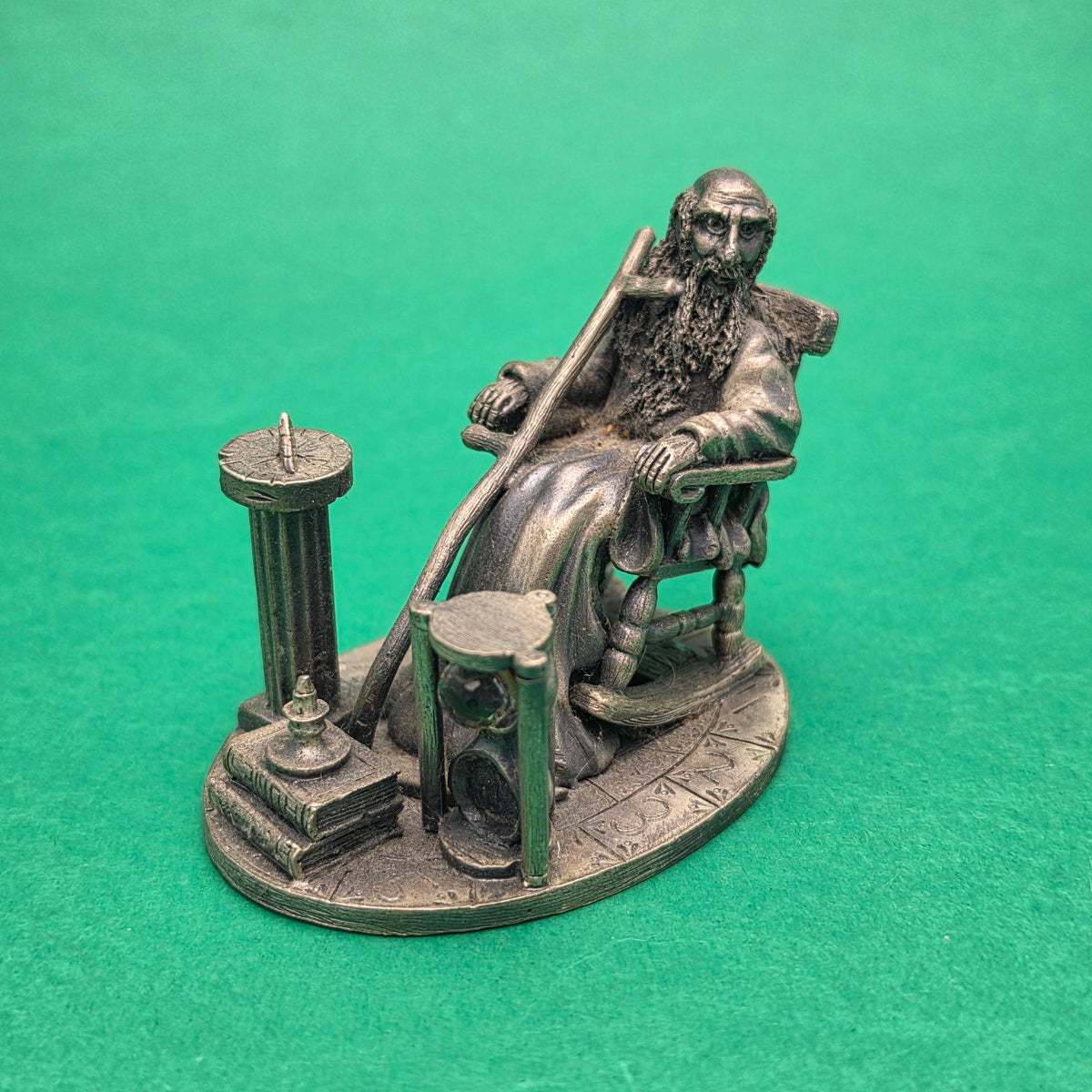 MYTH AND MAGIC ☆ OLD FATHER TIME Statue Metal Figure ☆ Loose Mark Locker