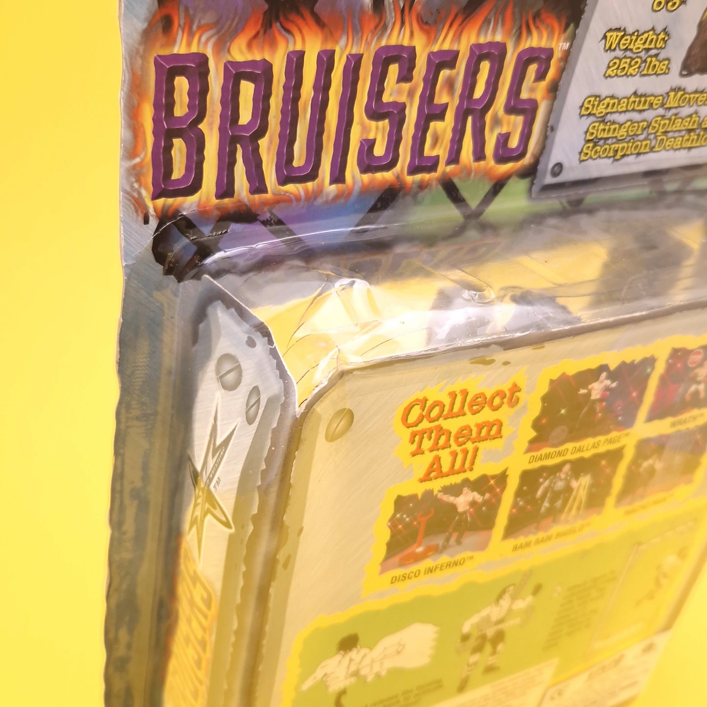 WCW TOYBIZ ☆ STING BRUISERS Vintage Wrestling Figure ☆ MOC Carded 90s