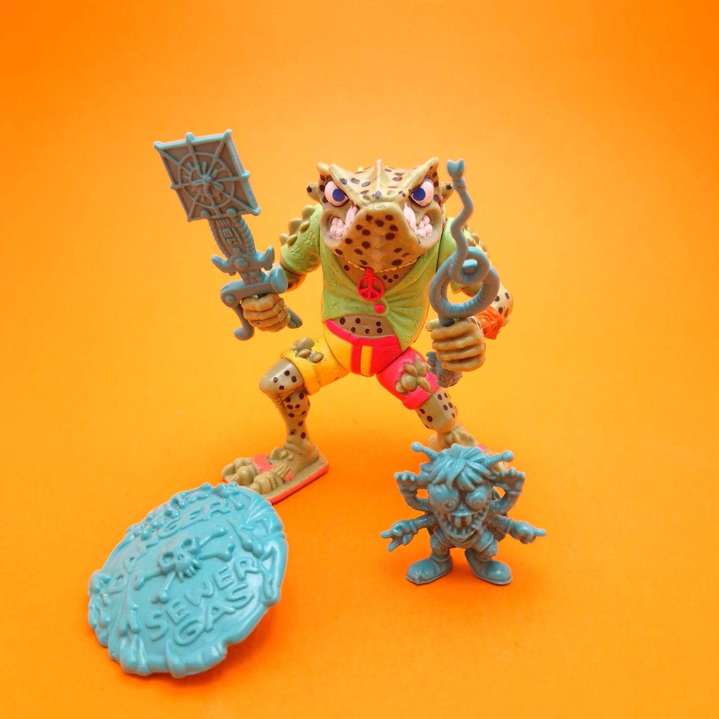 TEENAGE MUTANT NINJA TURTLES ☆ NAPOLEON BONAFROG Vintage Action Figure ☆ 90s Loose