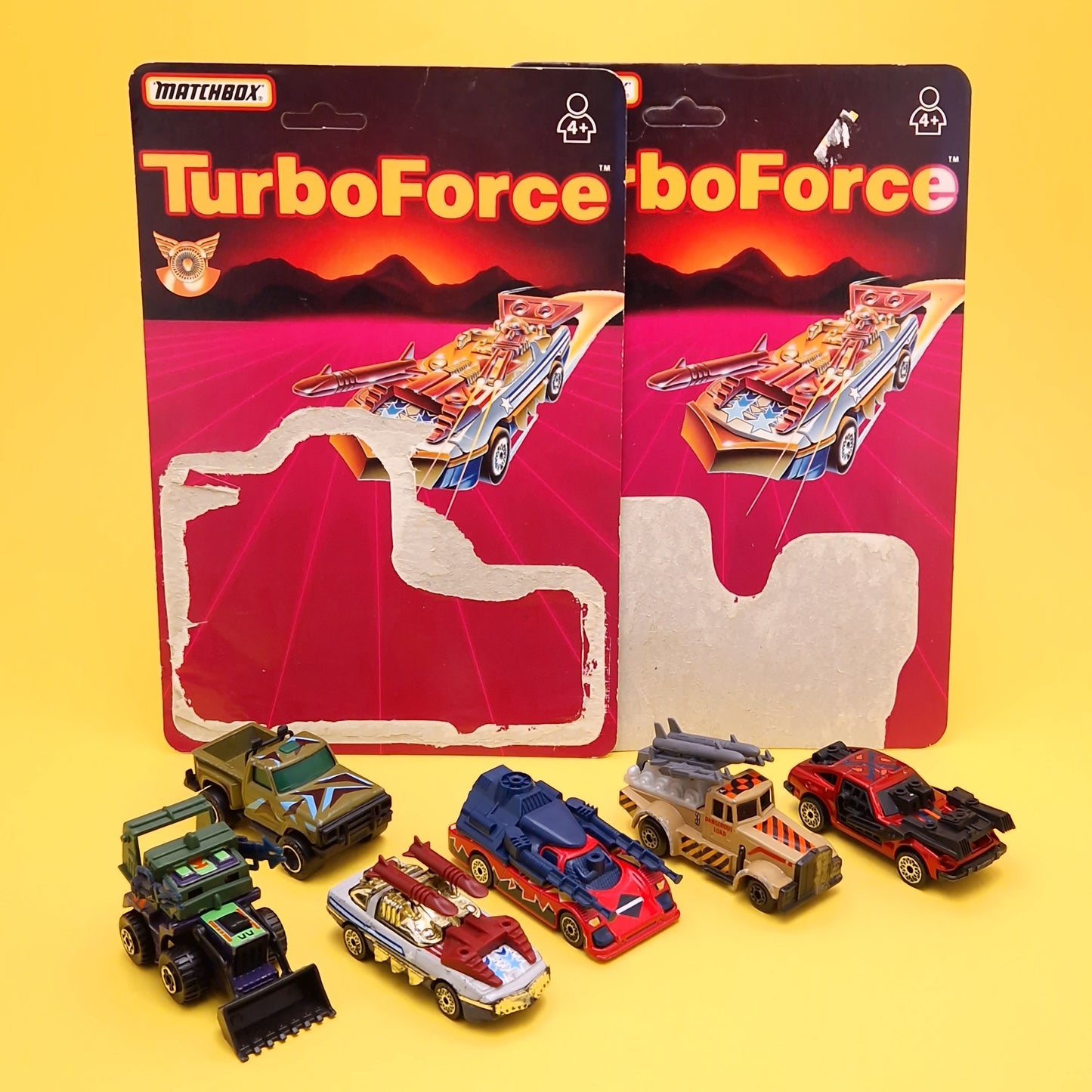 TURBO FORCE ☆ ROAD BLASTERS Bundle Cars x6 Thunder Gunner ☆ Vintage Matchbox 80's