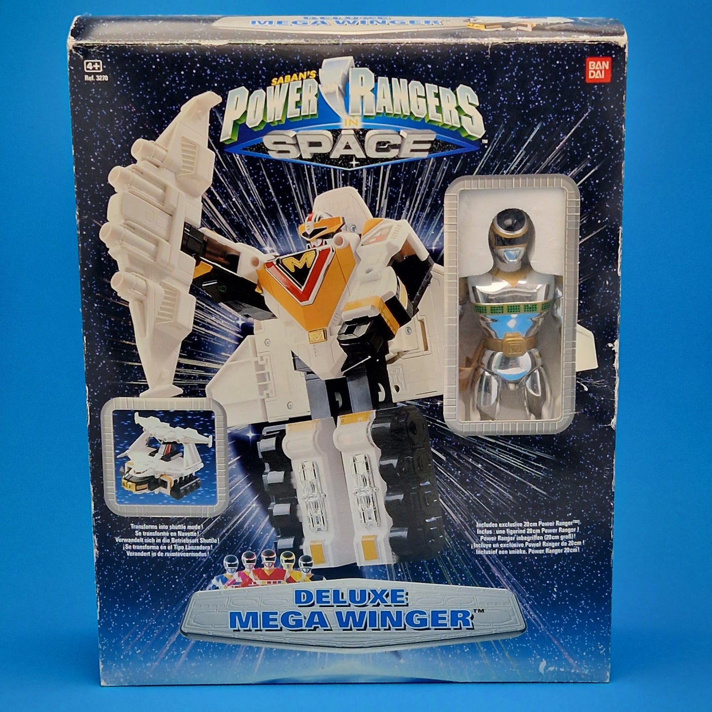POWER RANGERS IN SPACE ☆ DELUXE MEGA WINGER Boxed ☆ Vintage Bandai 1998