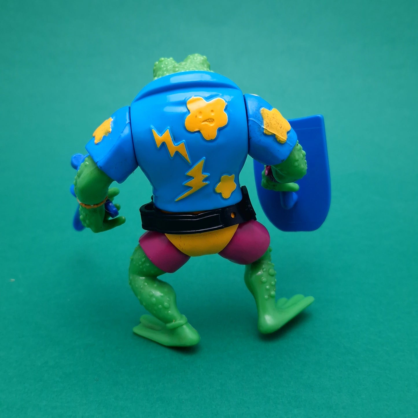 TEENAGE MUTANT NINJA TURTLES ☆ GENGHIS FROG Vintage Action Figure ☆ Loose
