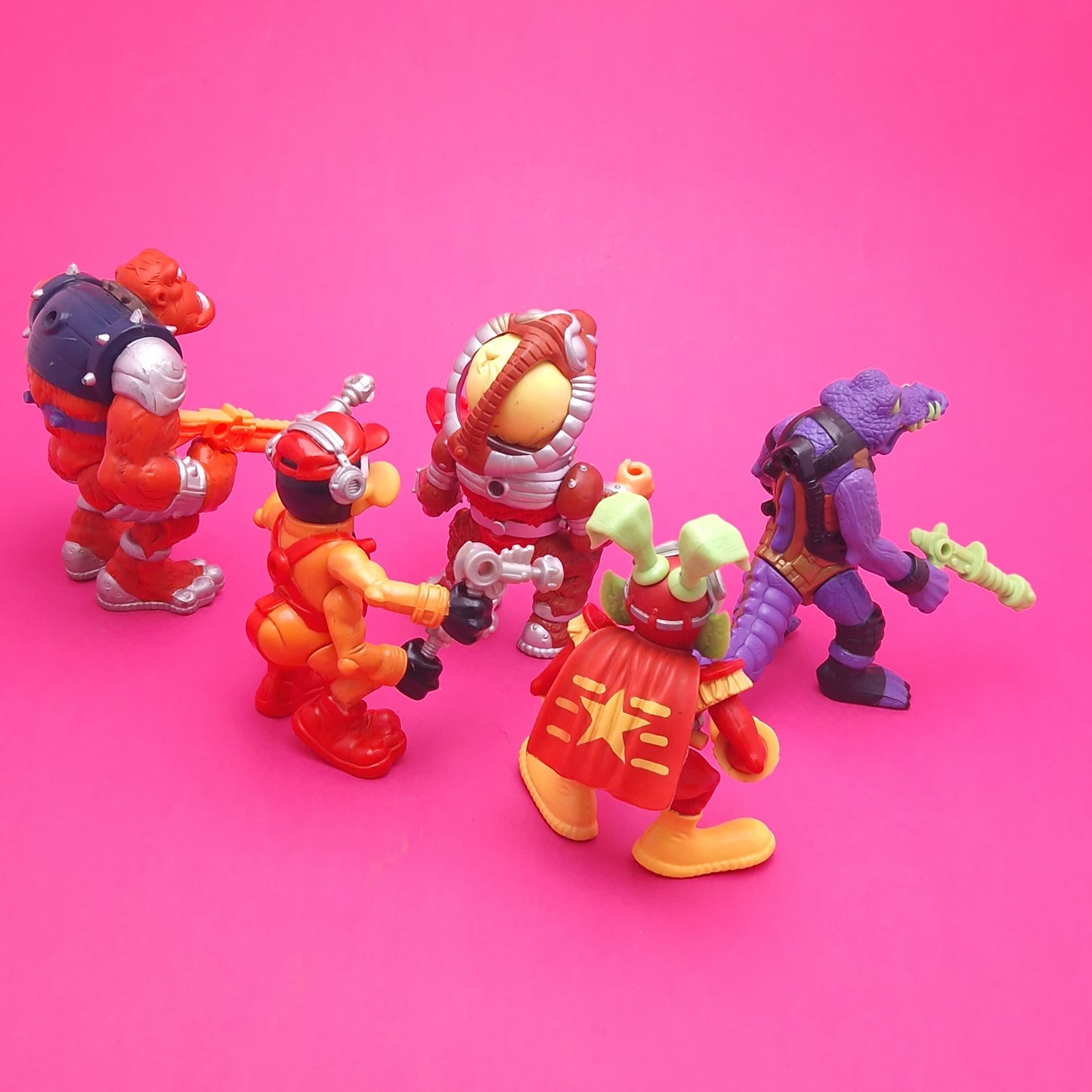 BUCKY O'HARE ☆ DEAD-EYE DUCK AL NEGATOR BRUSIER x5 Action Figure ☆ Loose Vintage Hasbro 90s