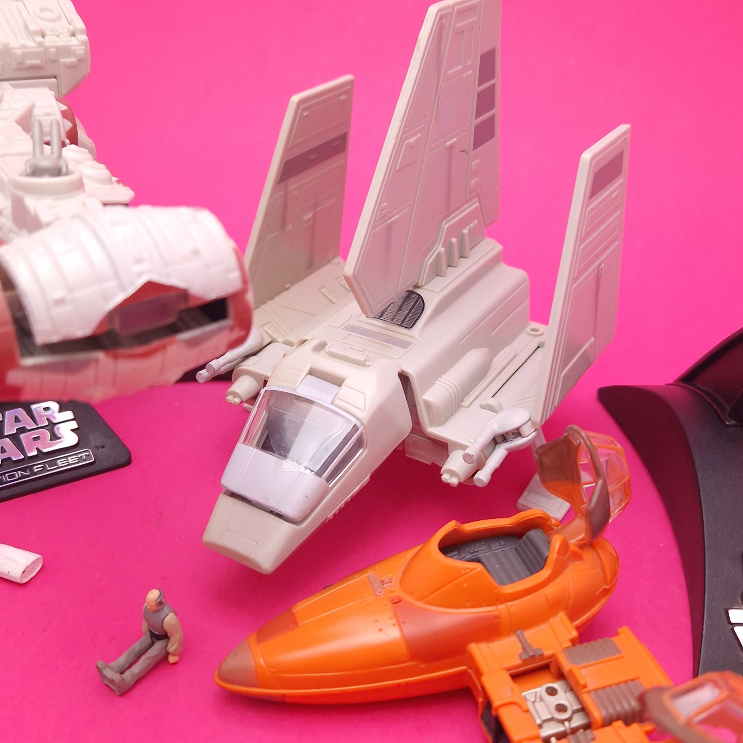 MICRO MACHINES ☆ STAR WARS ACTION FLEET BUNDLE TWIN-POD IMPERIAL SHUTTLE Blockade Runner Vintage ☆ 90s Loose