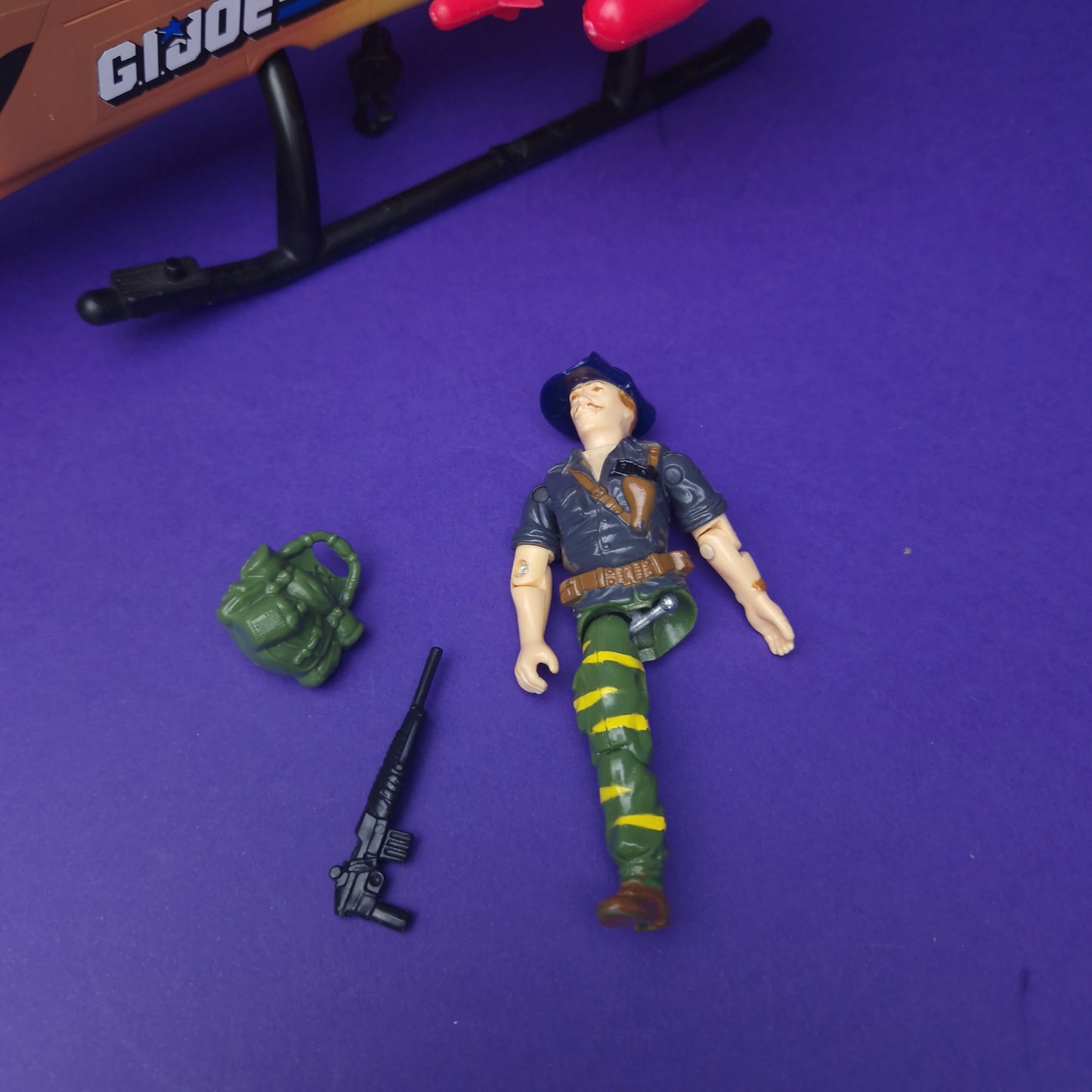G.I.JOE ☆ TIGER FLY Vehicle RECONDO Figure ☆ ACTION FORCE Hasbro 1988