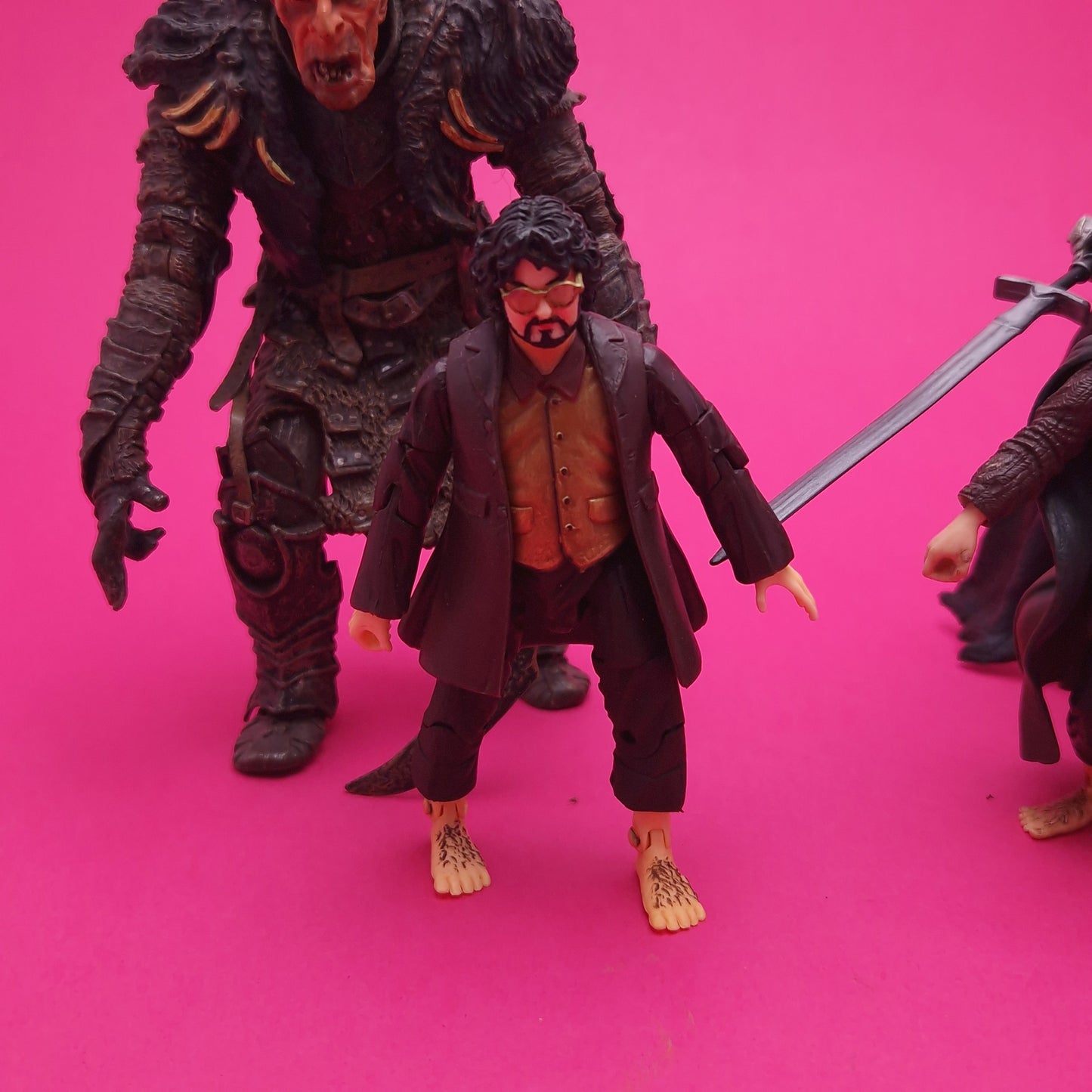 LORD OF THE RINGS ☆ FRODO Witch King Ringwraith TROLL PETER JACKSON Figure ☆ Loose Toybiz