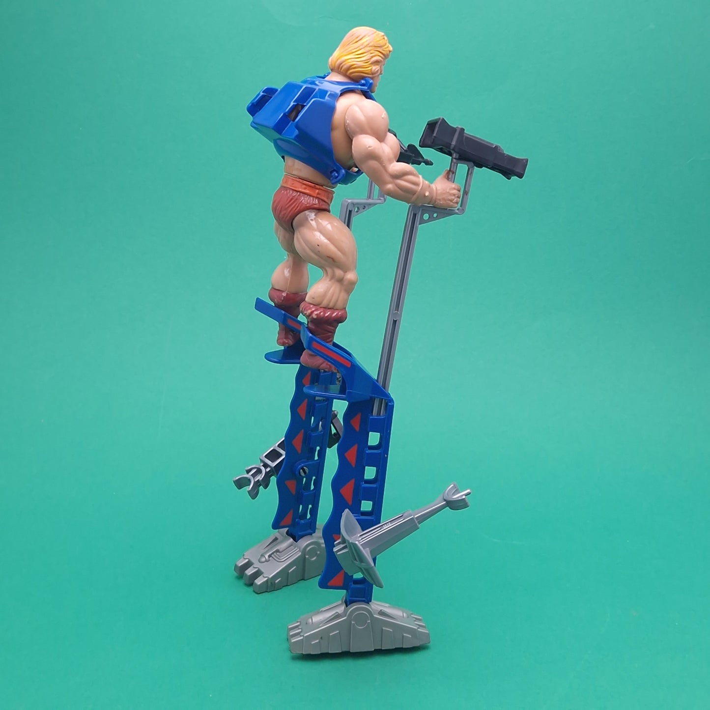 MASTERS OF THE UNIVERSE ☆ HE-MAN & Stilt Stalkers Vintage Figure ☆ MOTU Loose 80s Mattel Original
