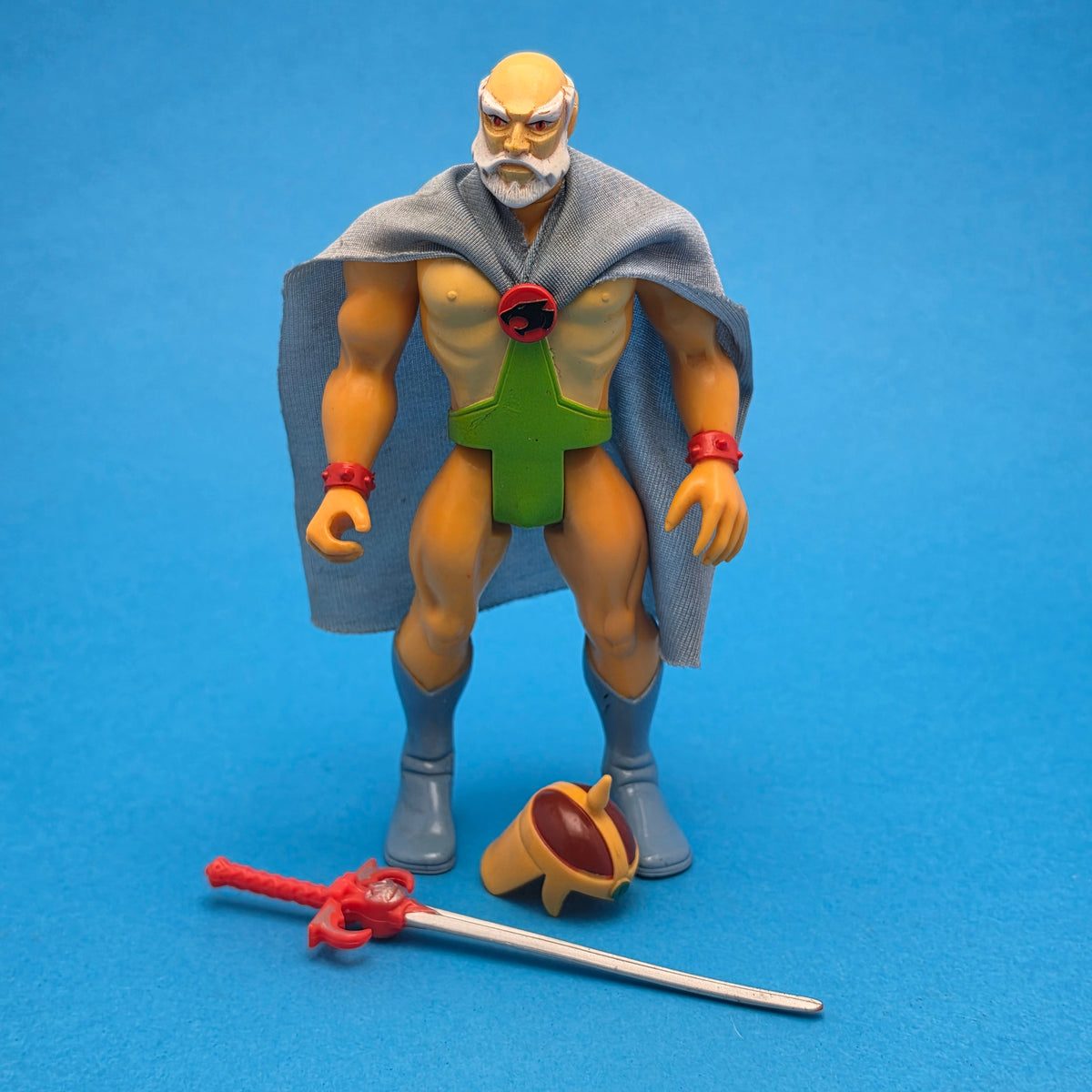 THUNDERCATS ☆ JAGA Complete Cape Action Figure ☆ Vintage LJN Original 80s