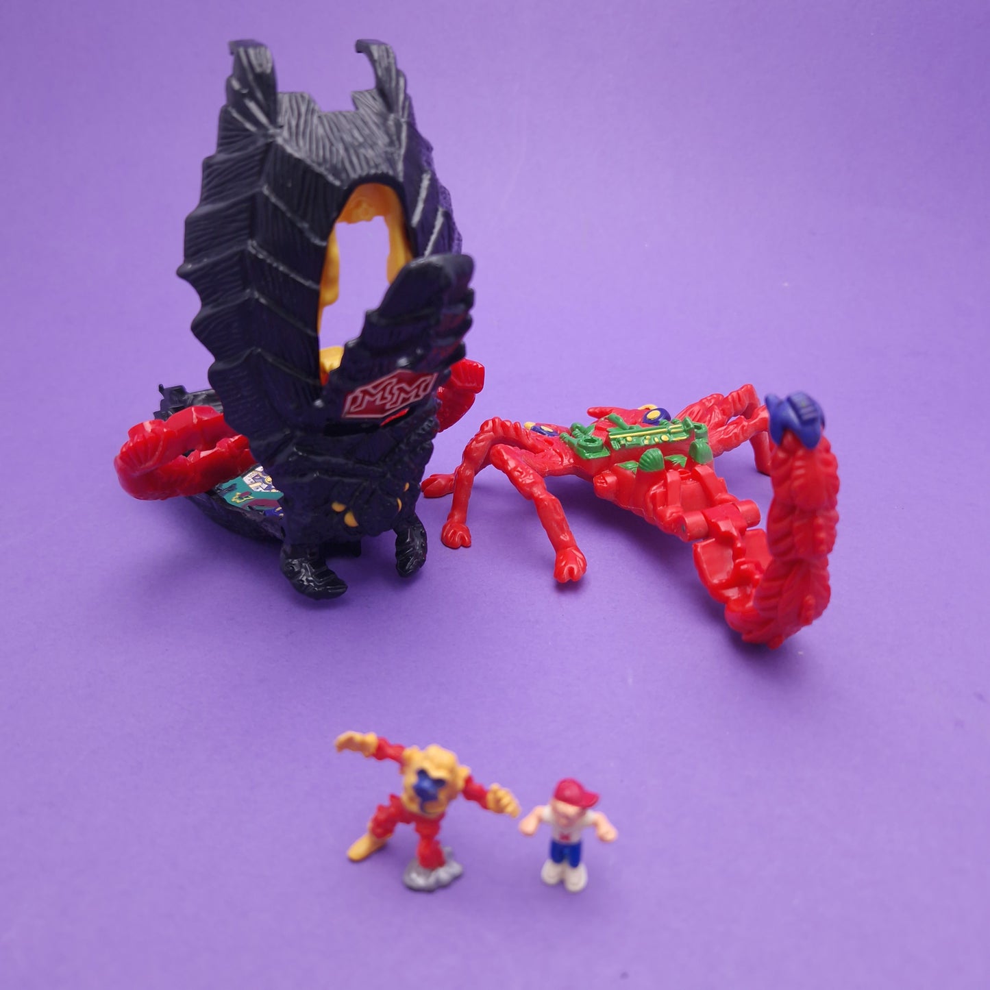 MIGHTY MAX ☆ STINGS SCORPION Doom Zones Max Vintage Figure Playset ☆ Complete
