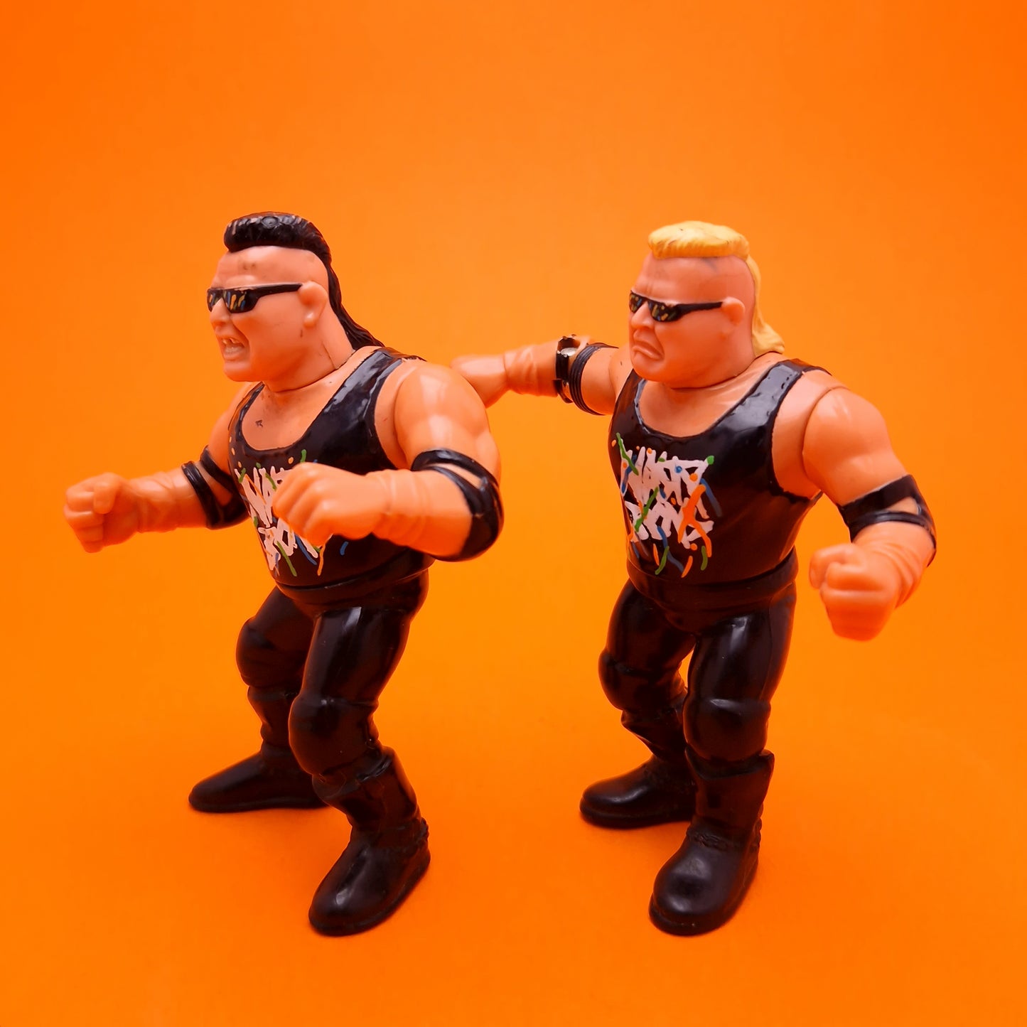 WWF HASBRO ☆ NASTY BOYS TAG Vintage Wrestling Figure ☆ Original 90s Series 5