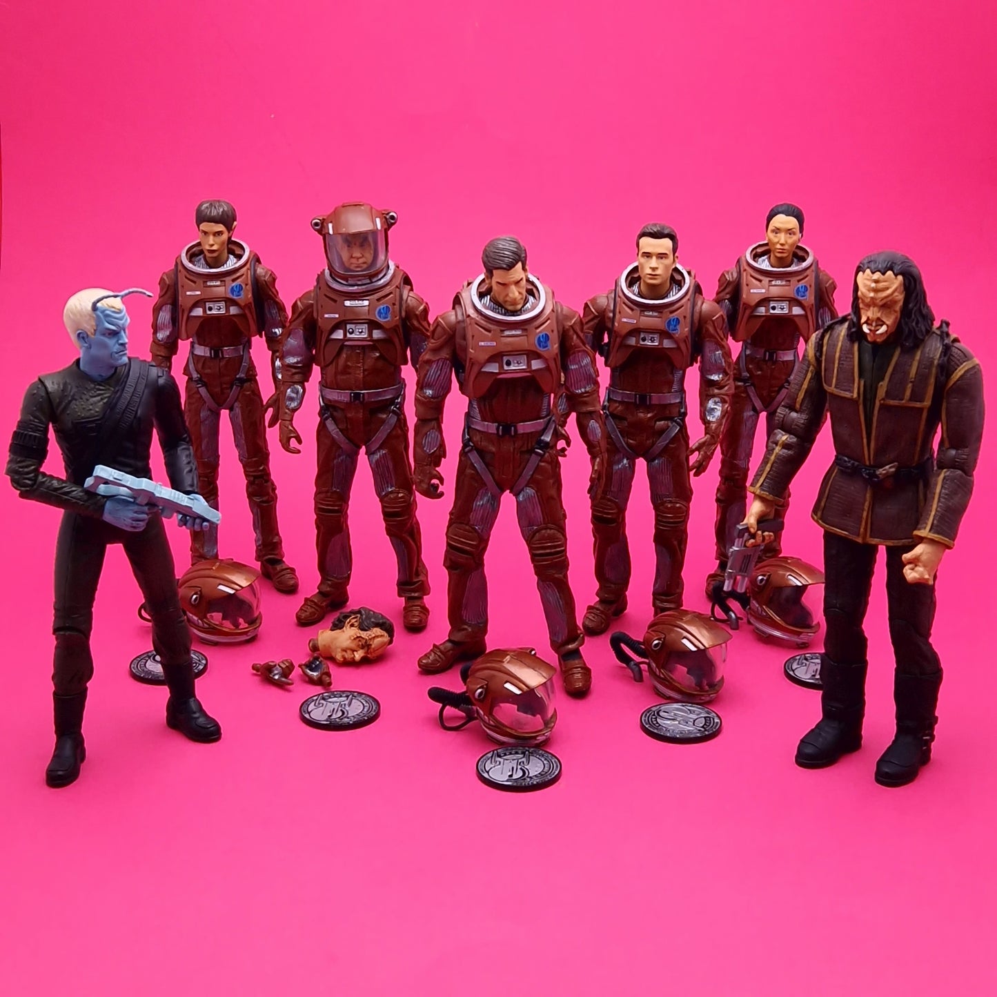 STAR TREK ☆ ENTERPRISE AWAY TEAM FIGURE SET Archer Phlox Shran ☆ Diamond Select Art Asylum