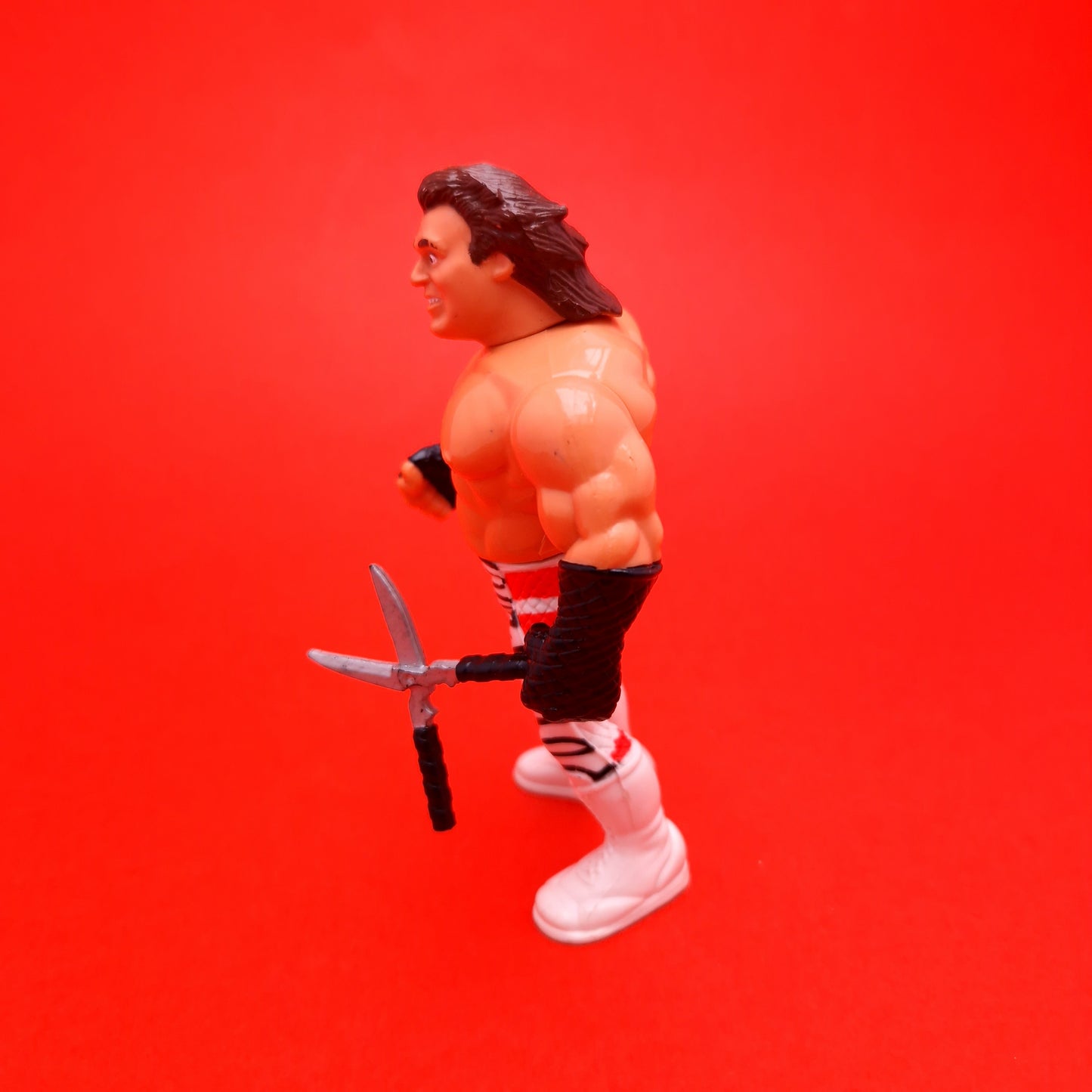WWF HASBRO BRUTUS THE BARBER BEEFCAKE & Black Shears Vintage Wrestling Figure ☆ Original 90s Series 3
