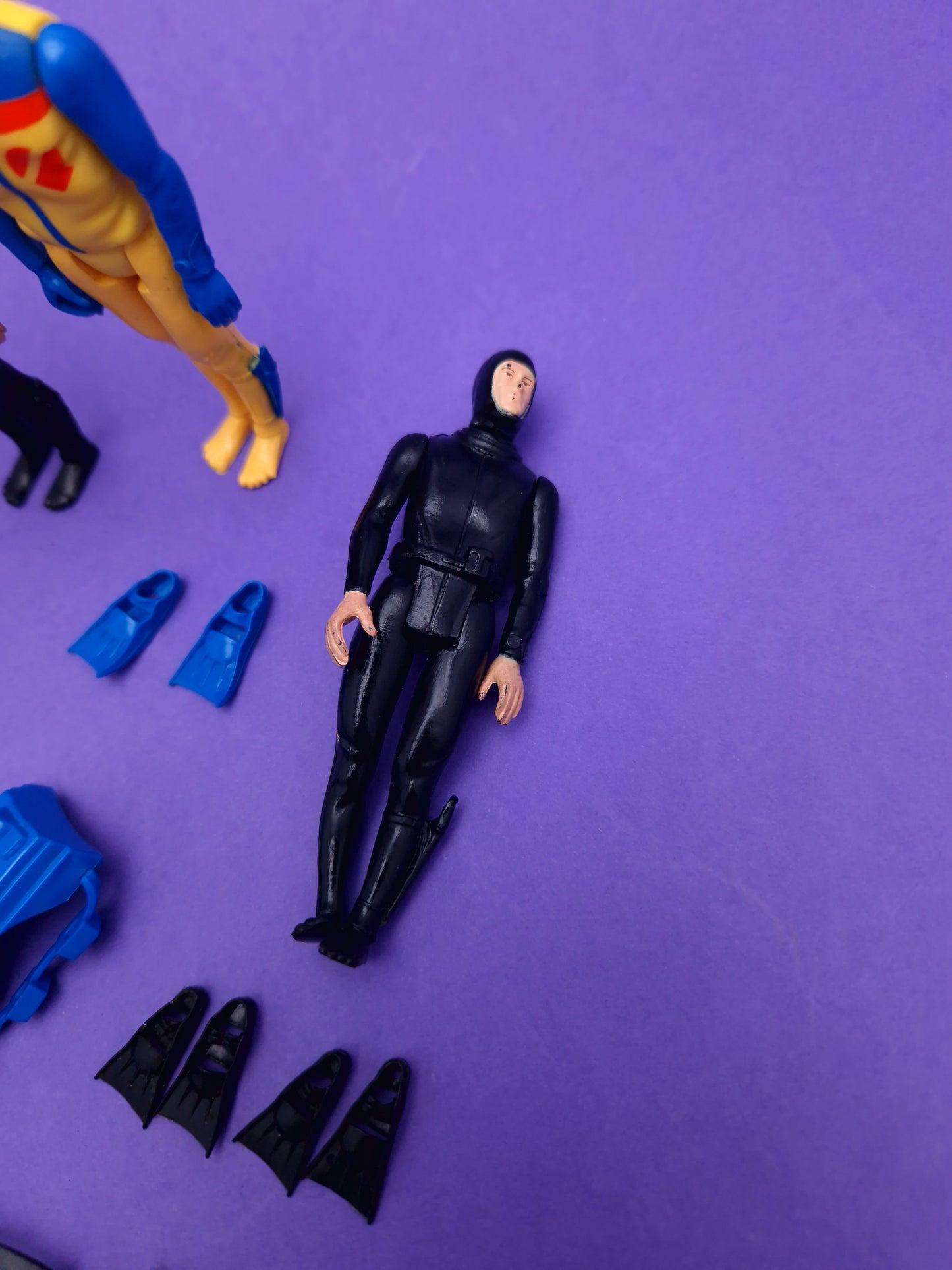 ACTION FORCE ☆ AQUATROOPER DEEP SEA DEFENDER FROGMAN Figures ☆ Palitoy 1984