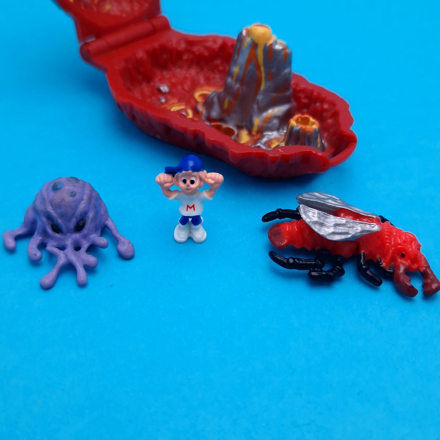 MIGHTY MAX ☆ LAVA BEAST Horror Heads Vintage Figure Playset ☆ Complete Loose