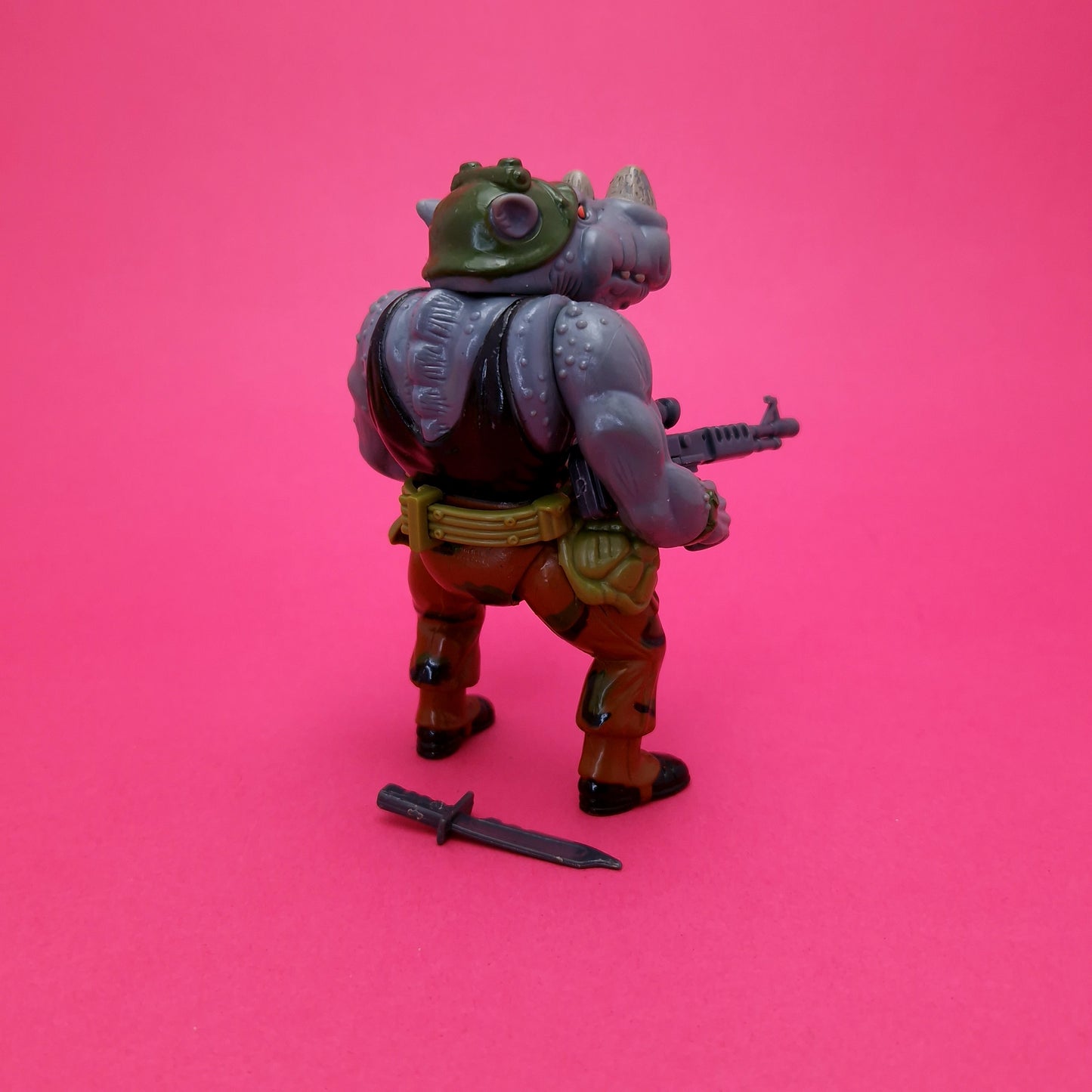TEENAGE MUTANT NINJA TURTLES ☆ ROCKSTEADY Vintage Figure ☆ 90s Loose Original