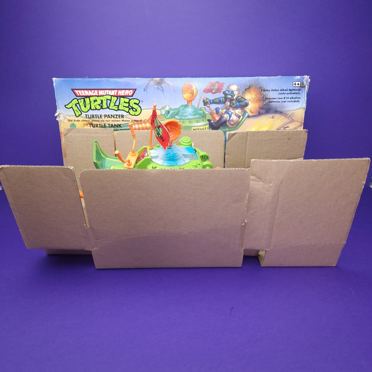 TEENAGE MUTANT NINJA TURTLES ☆ TURTLE TANK Vintage Action Figure Vehicle ☆ Loose BOXED